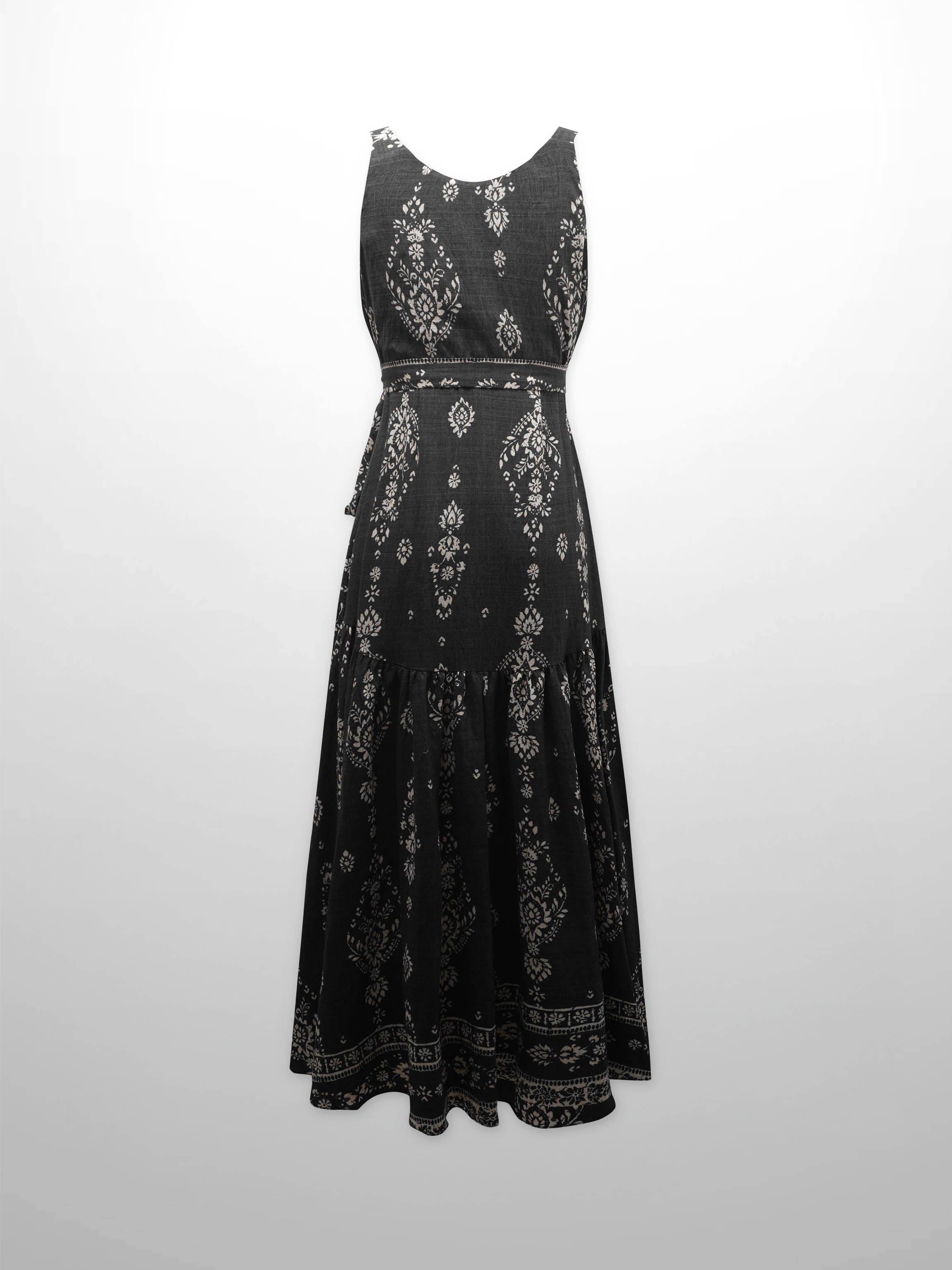 Tiered Wrap Jumper-Bandana