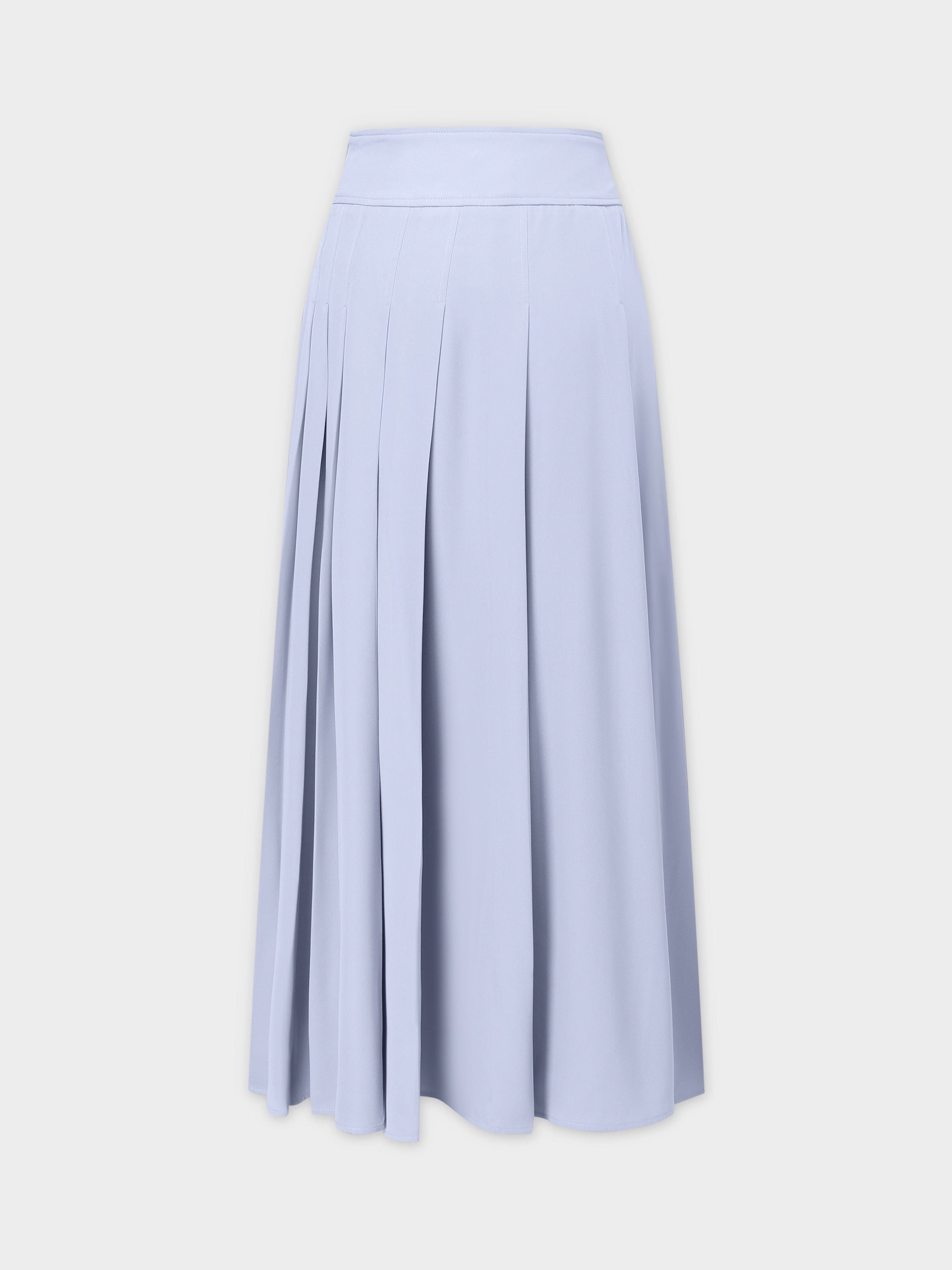 Falda Plisada Yema 37"-Gris Azul