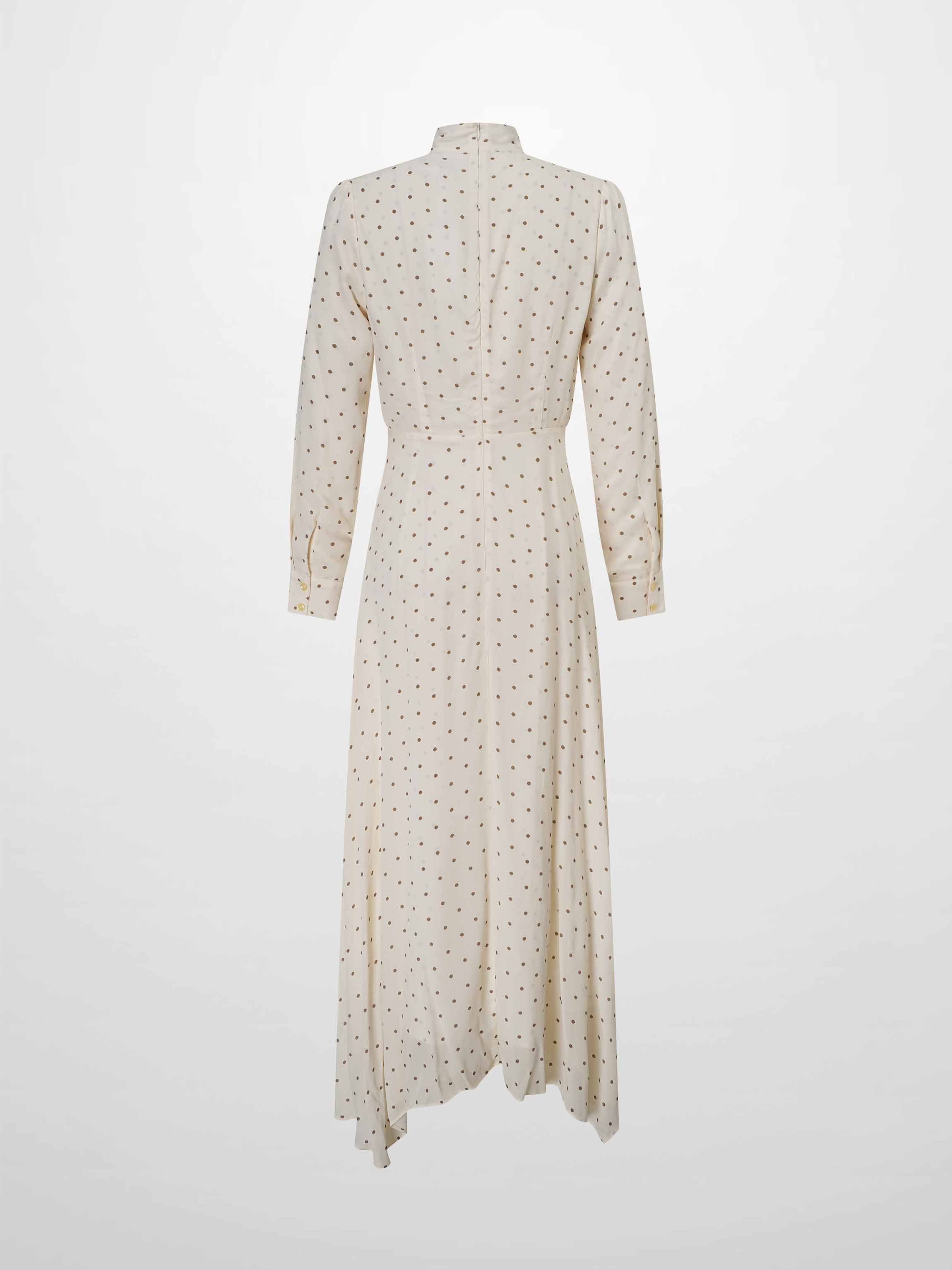 Katie Dress-Cream Polka Dot