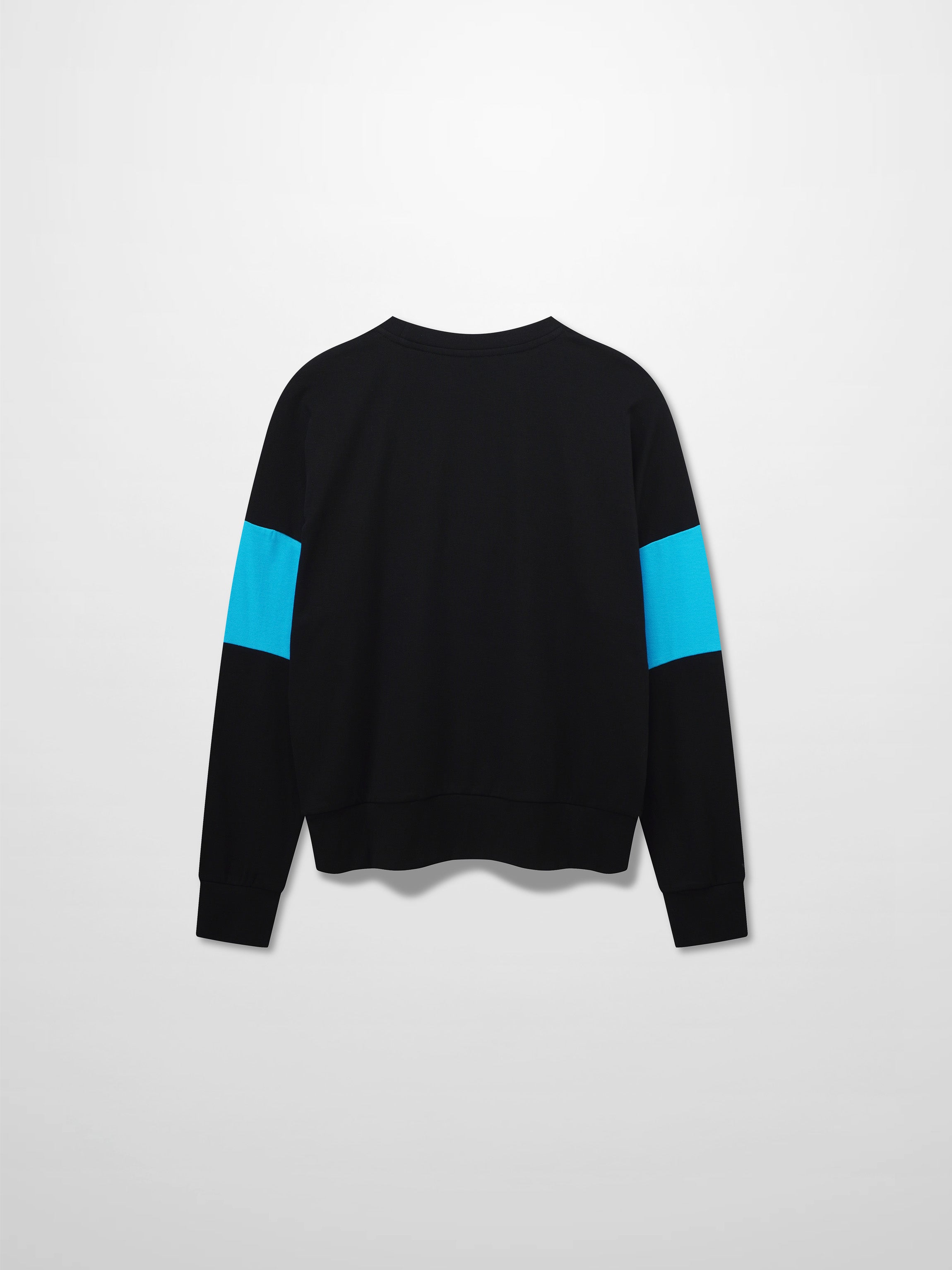 Wide Stripe Bomber-Black/Cobalt