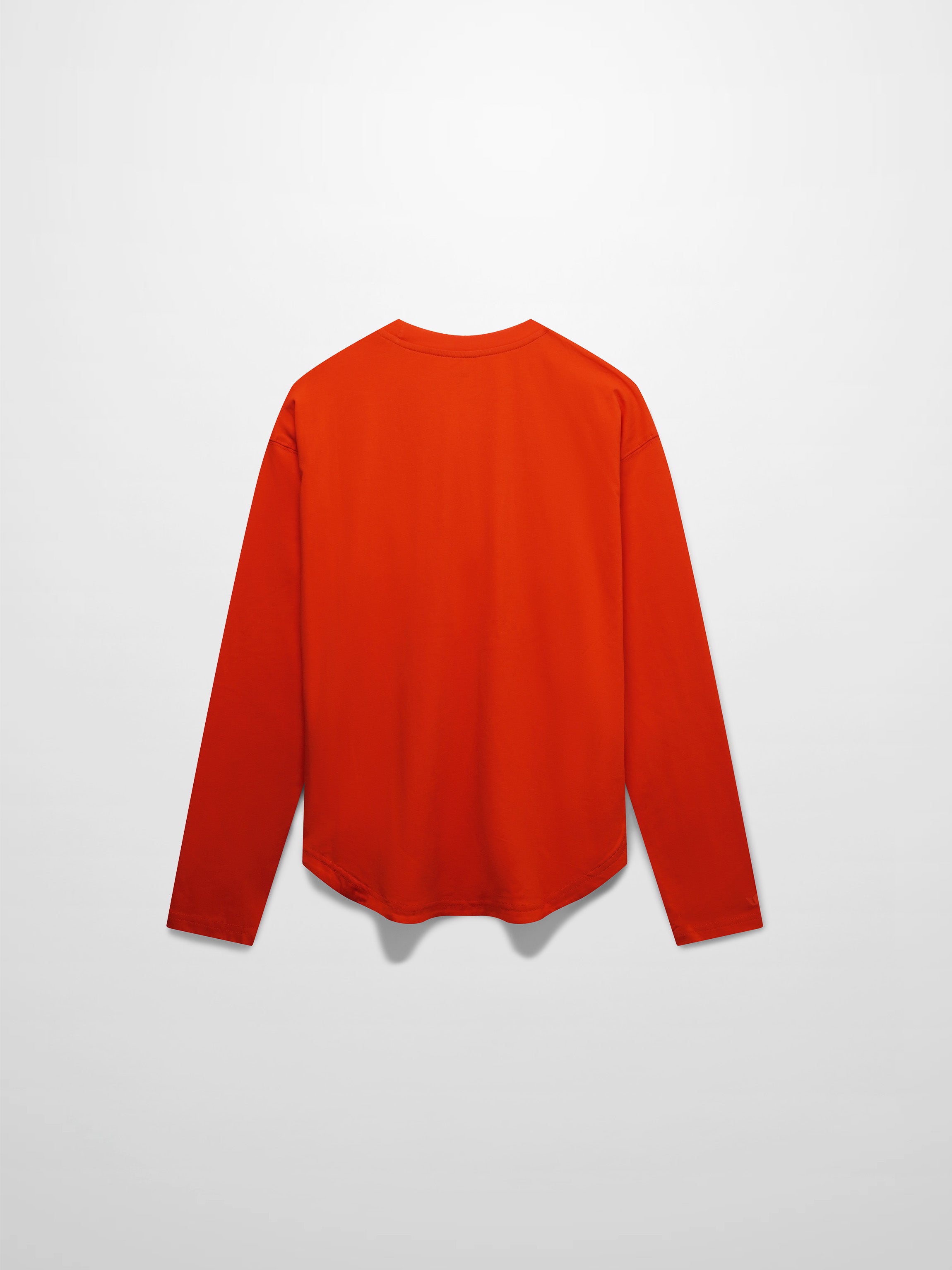 Oversized Rounded Hem T-Shirt-Orange