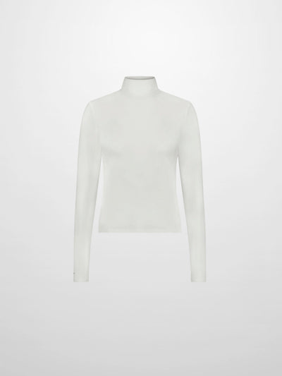 MODAL TURTLENECK LONG SLEEVE-CREAM
