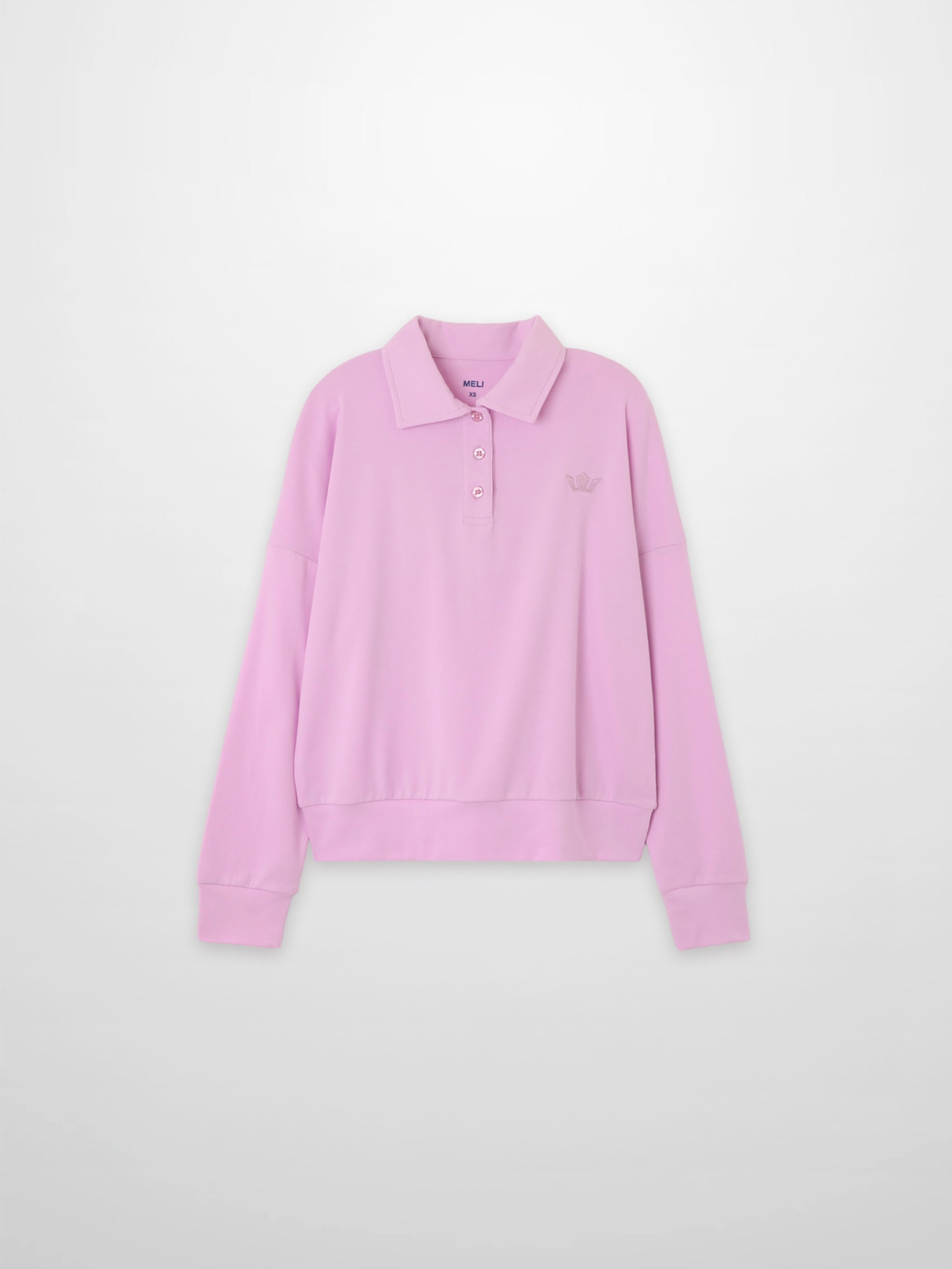 Collared Bomber Tee-Lilac