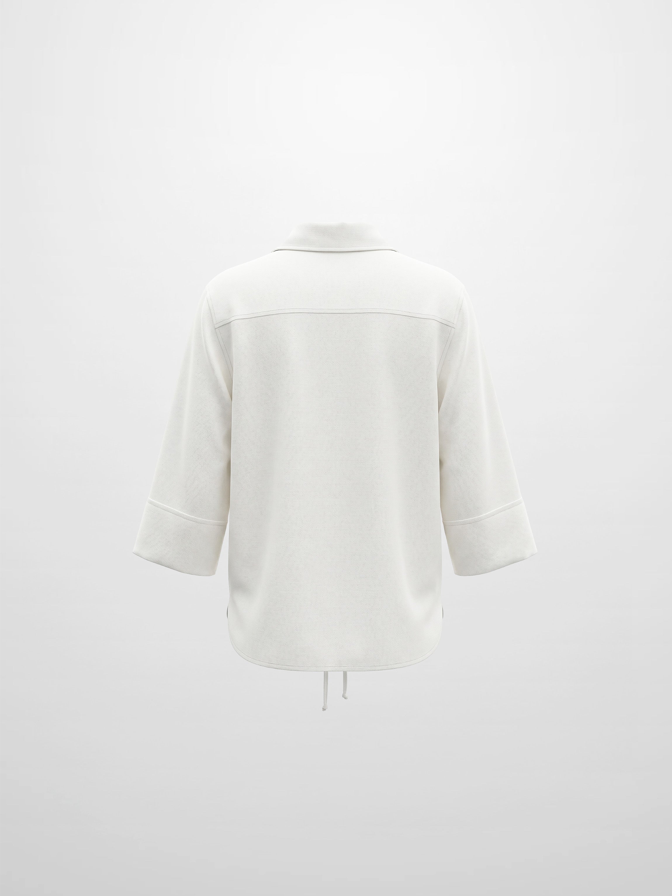 Tie Back Blouse-White