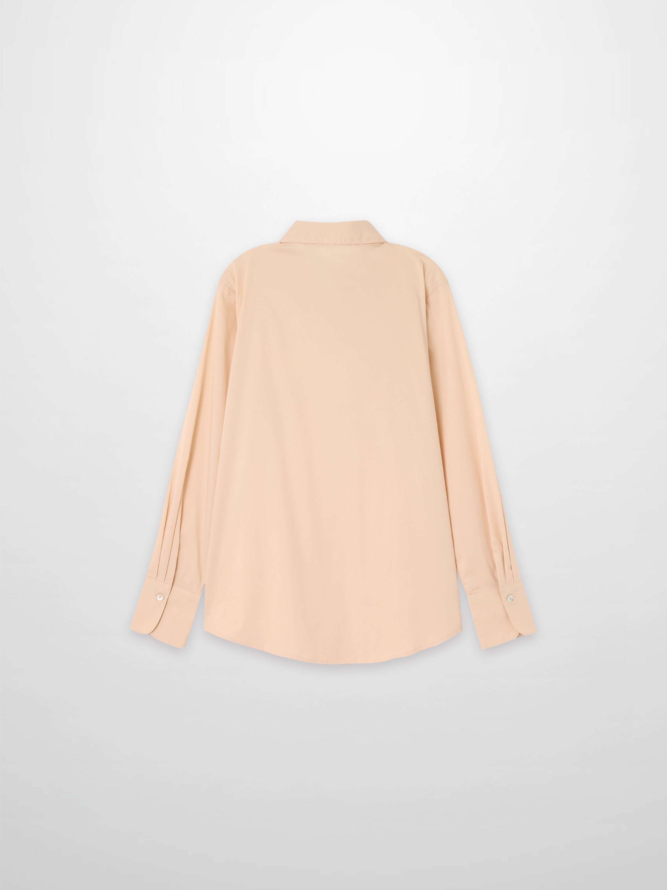 Cotton Button Down Blouse-Bone
