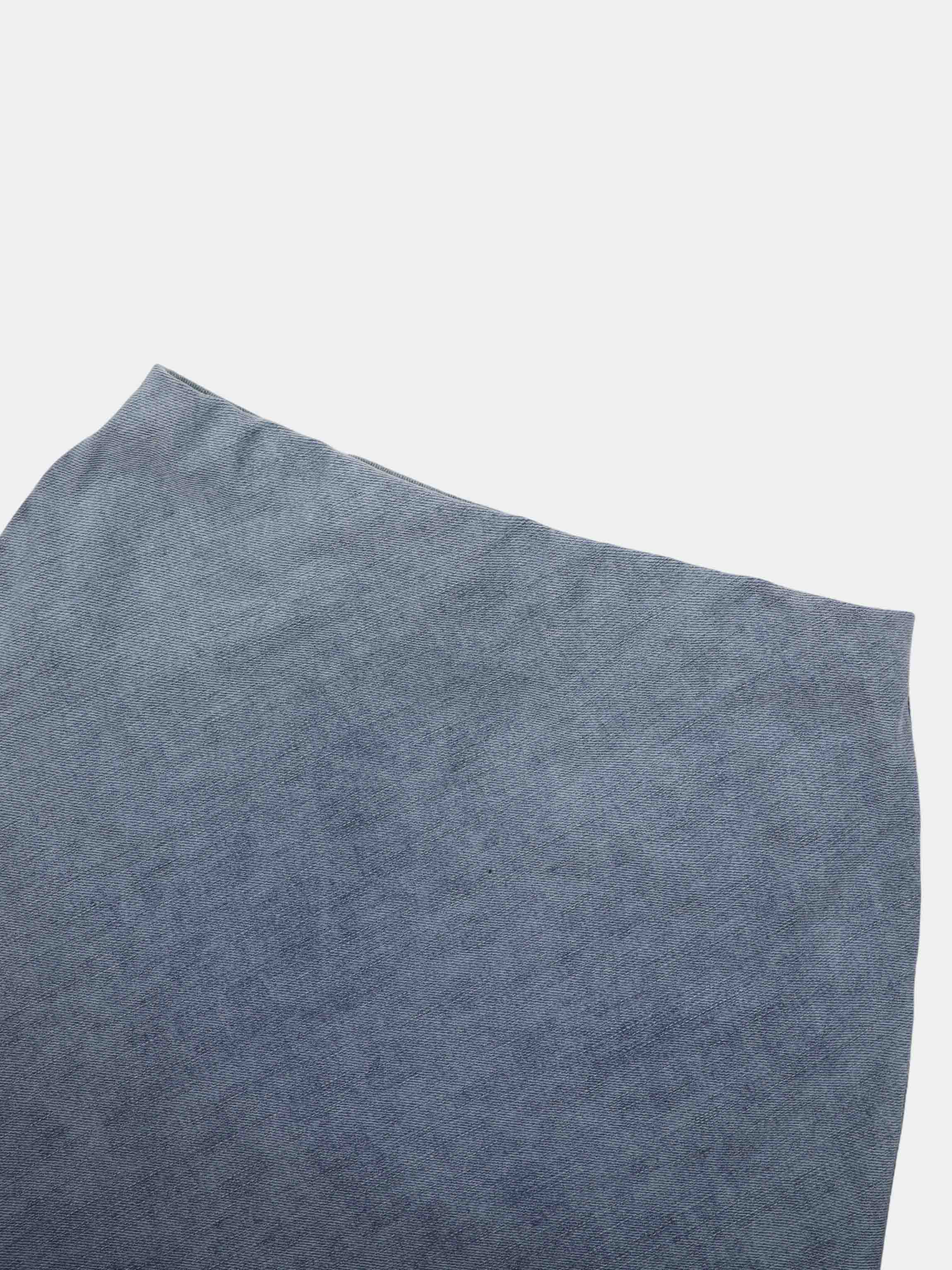 Classic Denim Skirt 37"-Light Blue