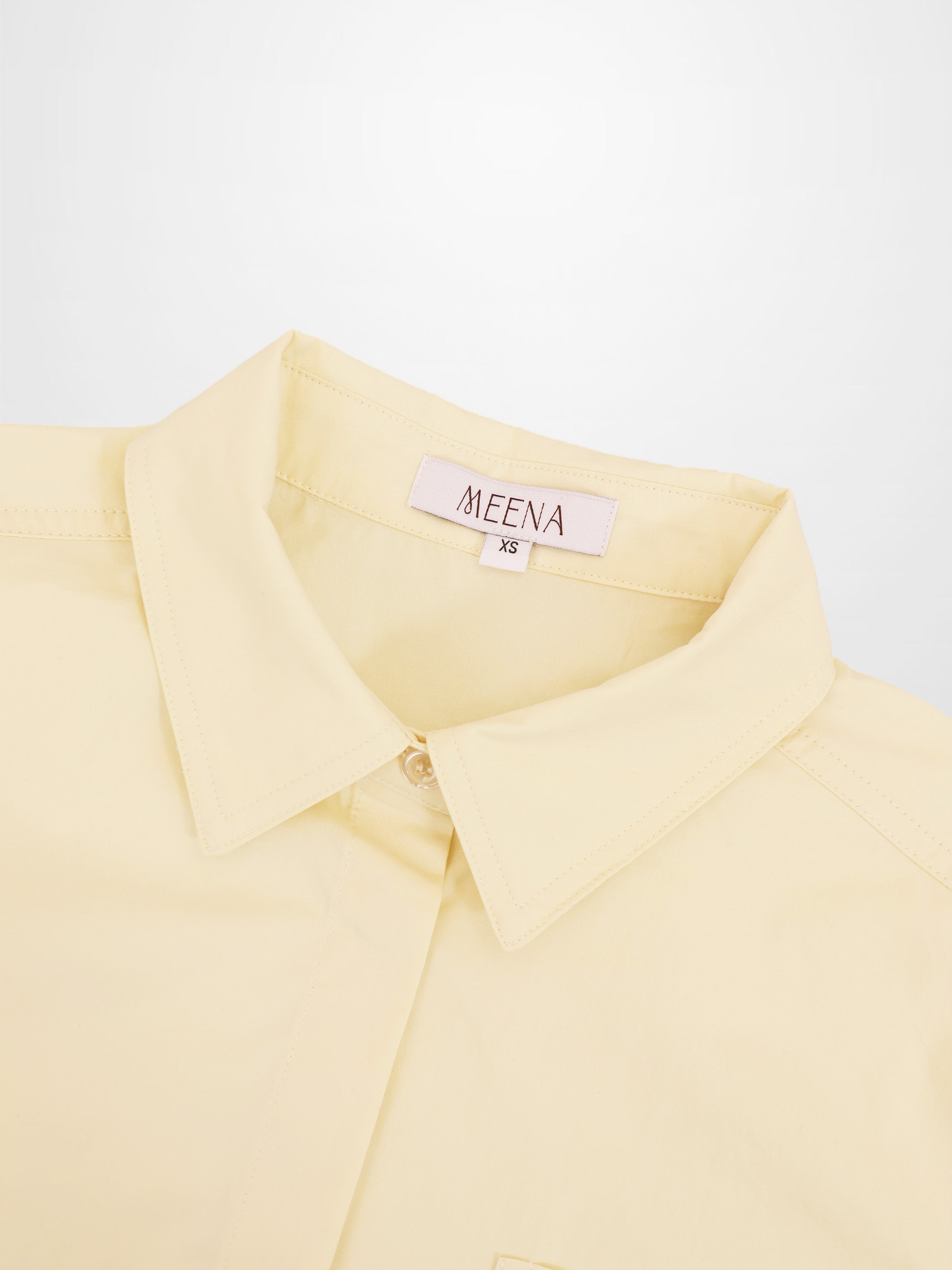 Cotton Crop Blouse-Yellow