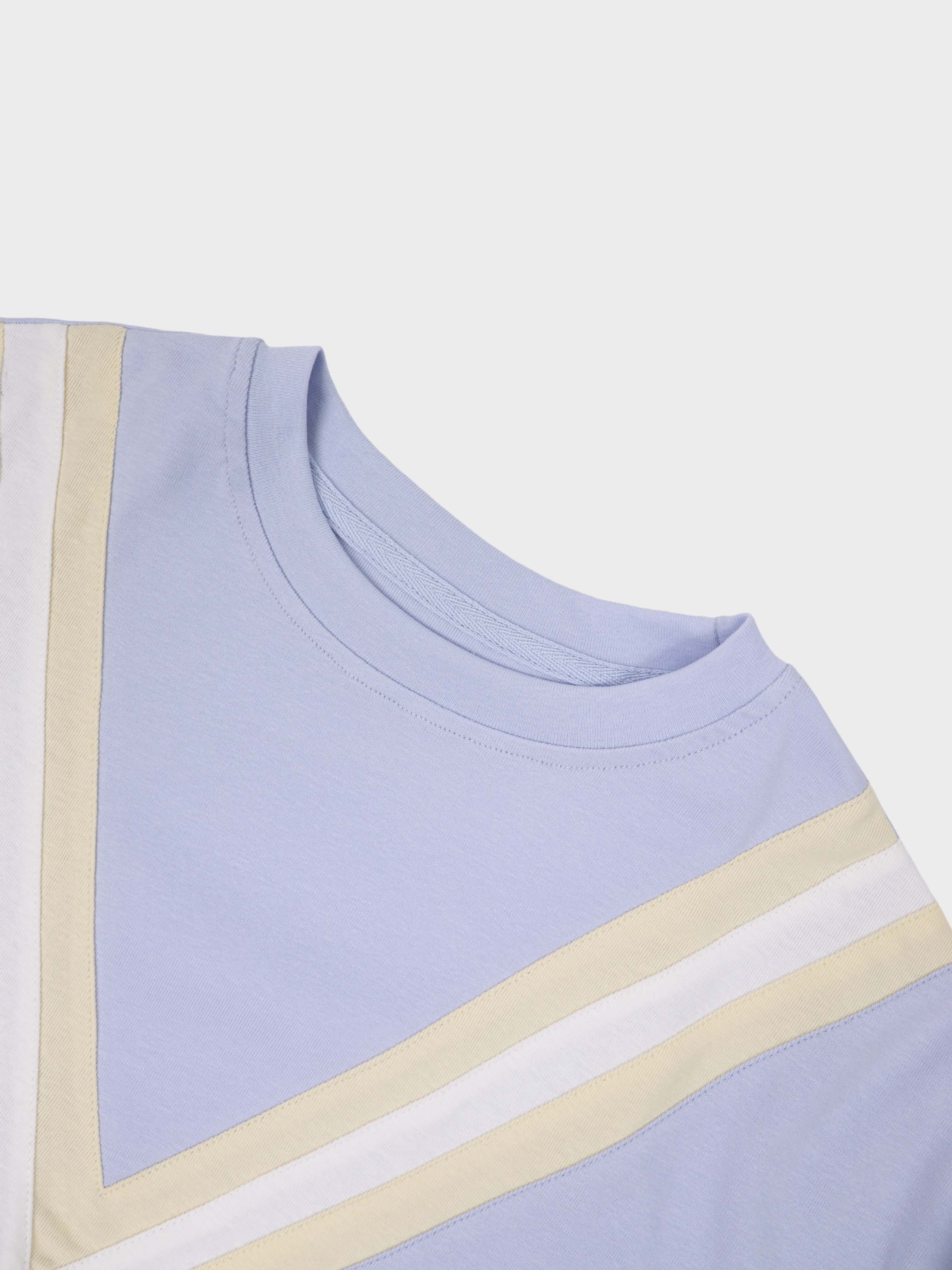 Varsity Bomber-Light Blue/Yellow