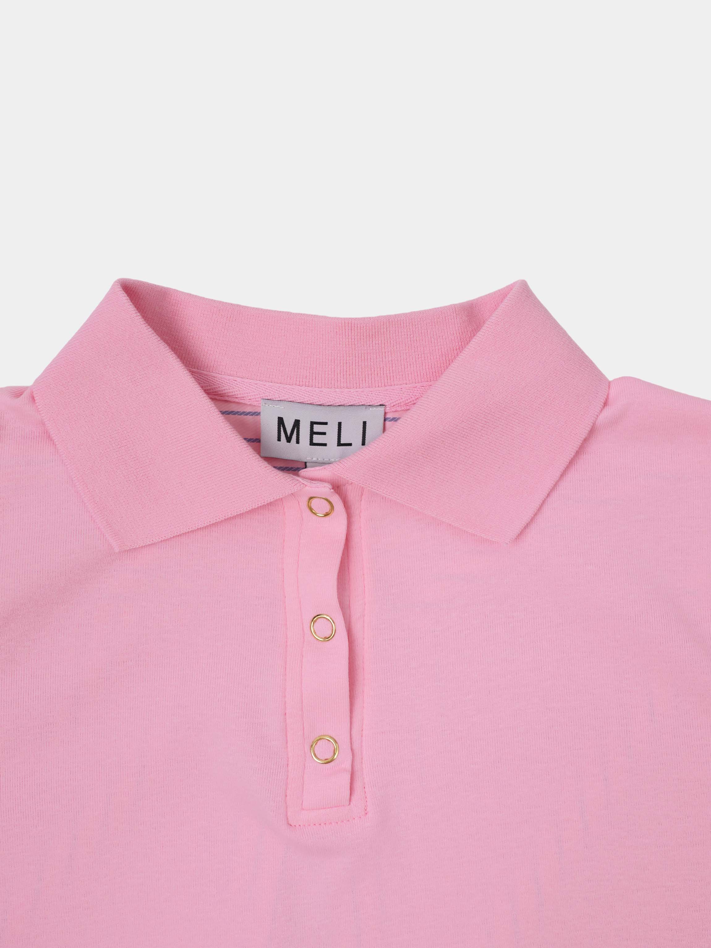 Shirt Back Polo T-Shirt-Pink