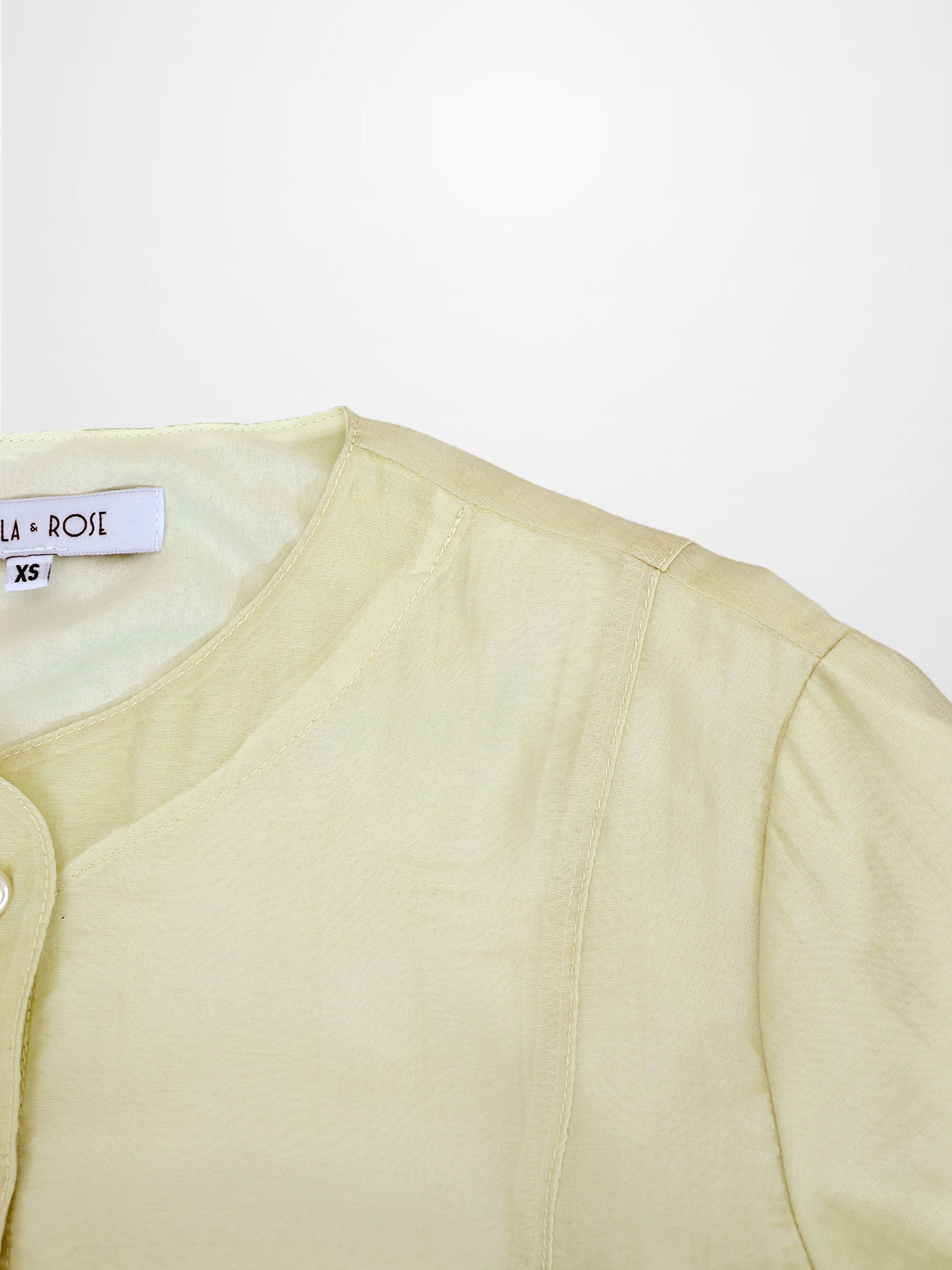 High V Neck Blouse-Mint