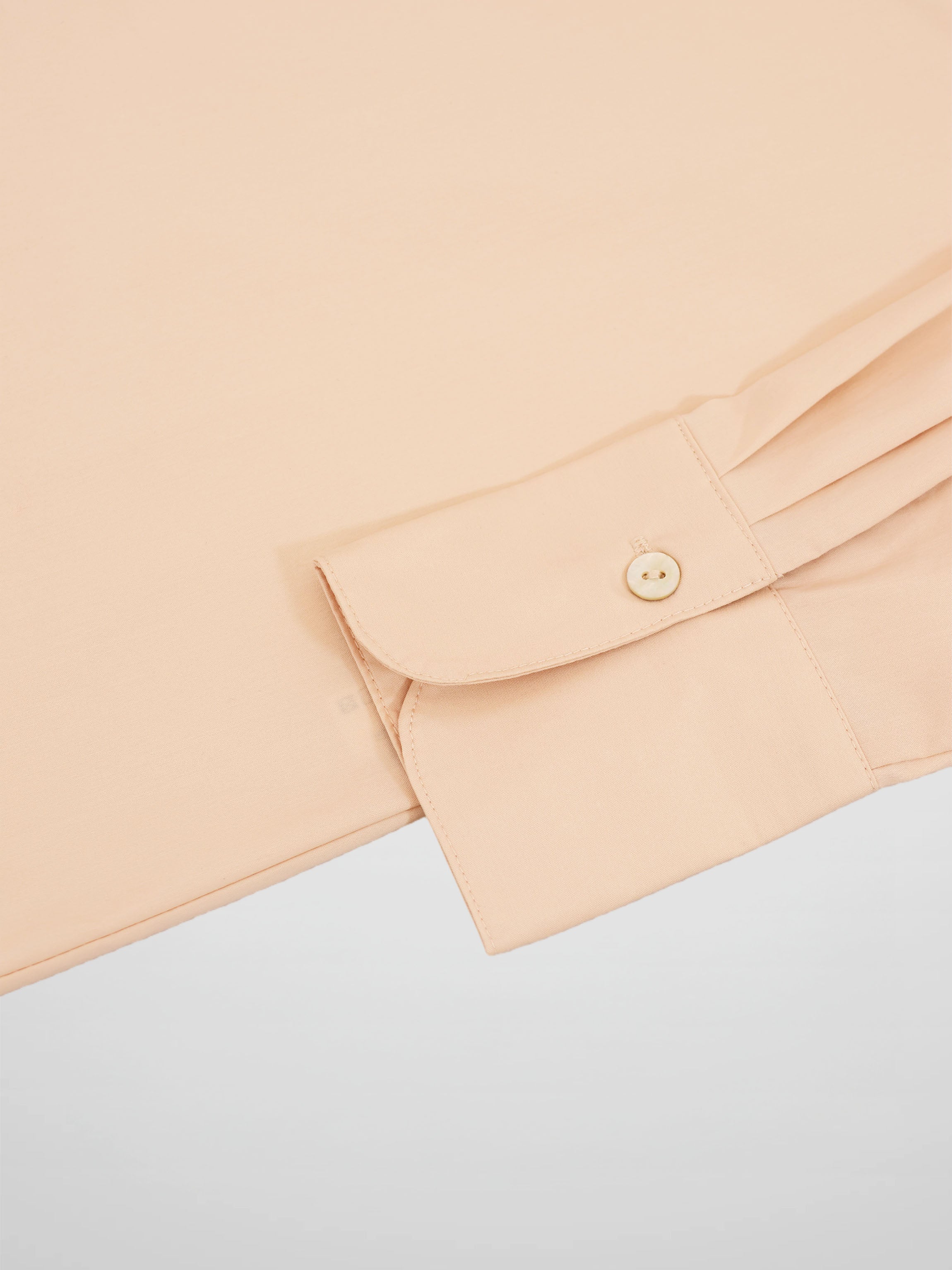 Cotton Button Down Blouse-Bone