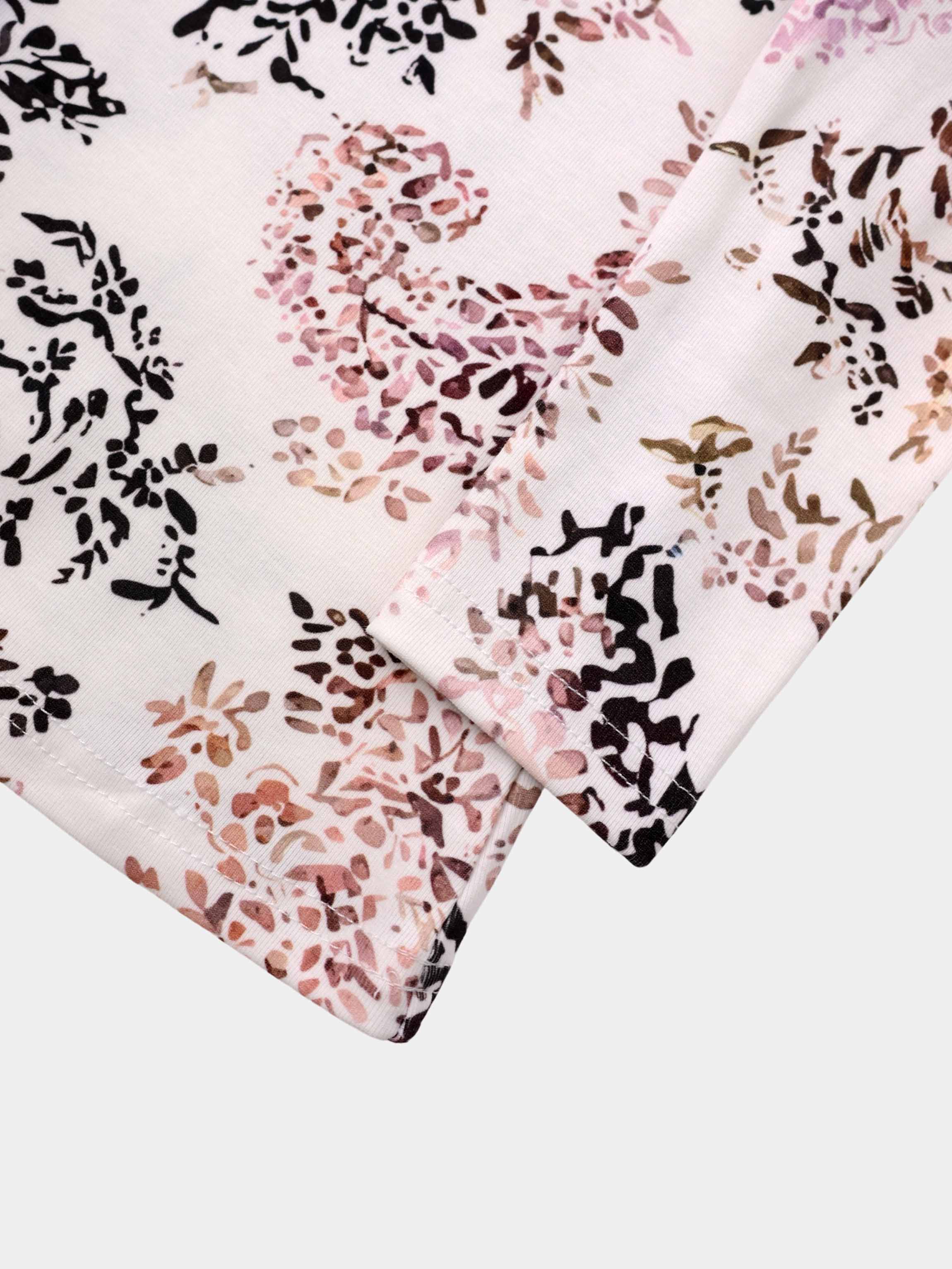 Basic Printed T-shirt-Floral Bunch
