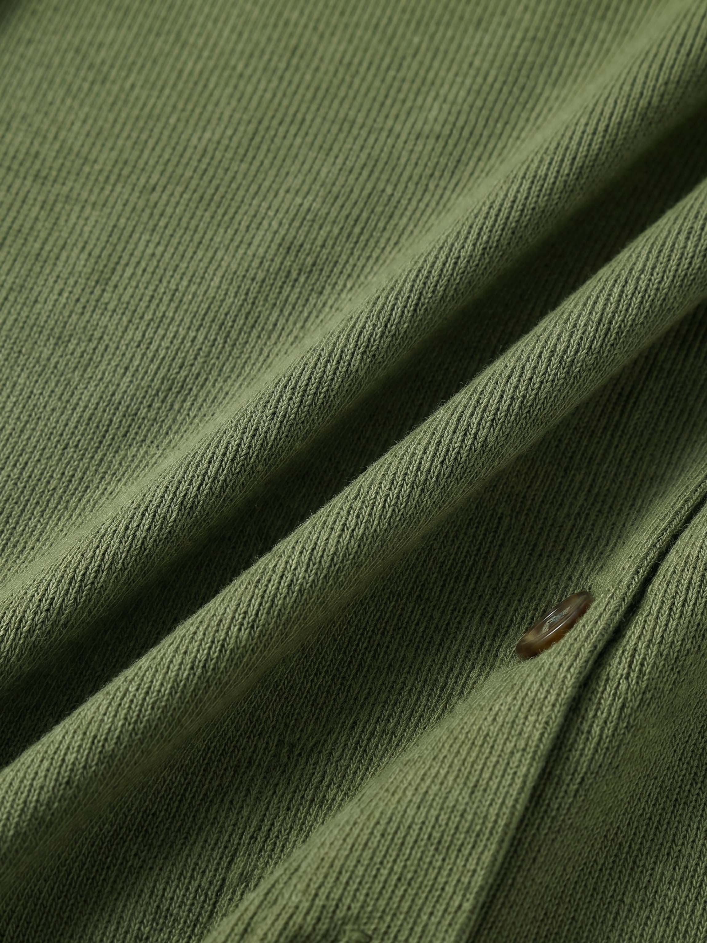 Button Down Ribbed Maxi Dress-Olive