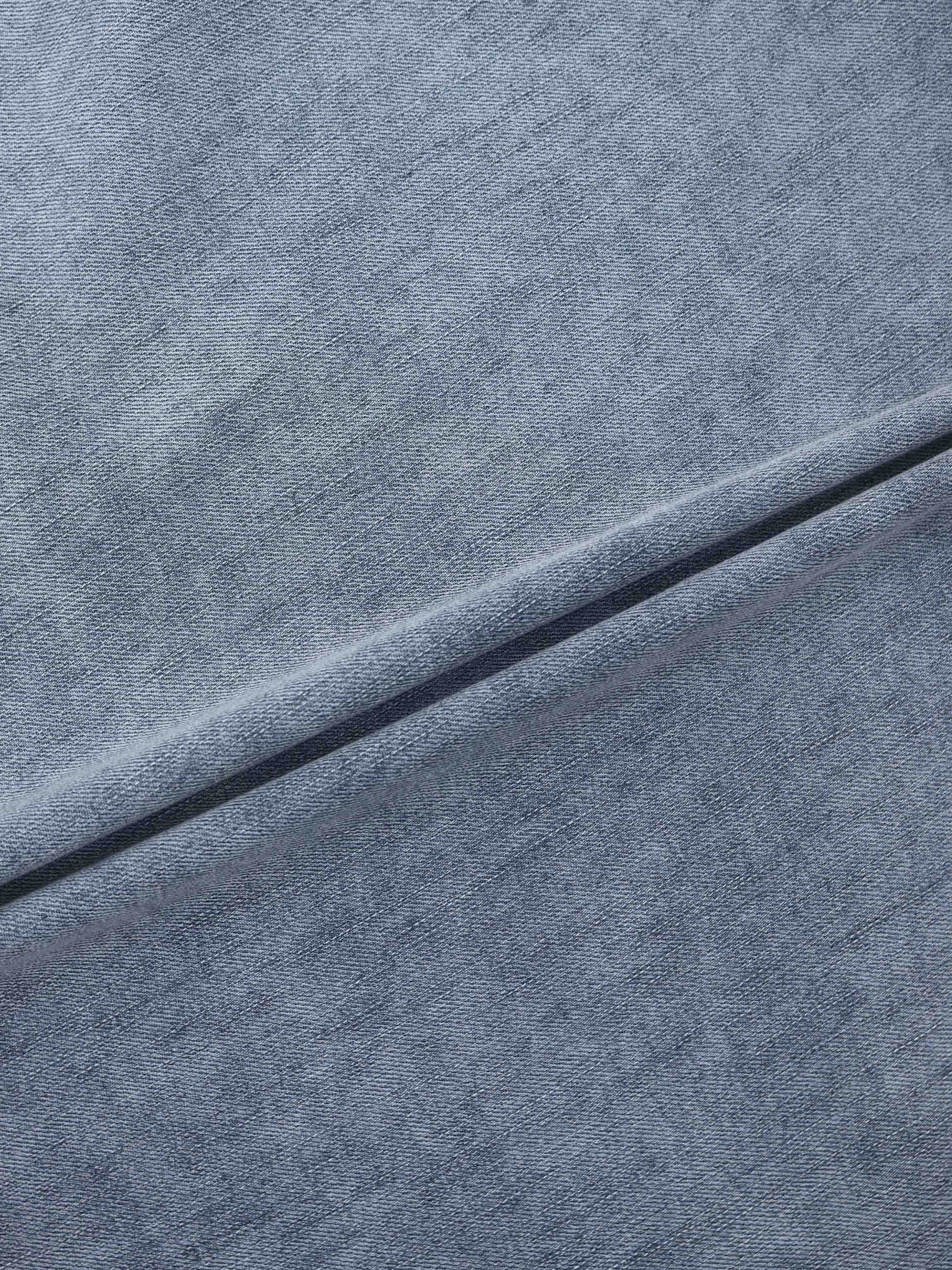 Classic Denim Skirt 37"-Light Blue