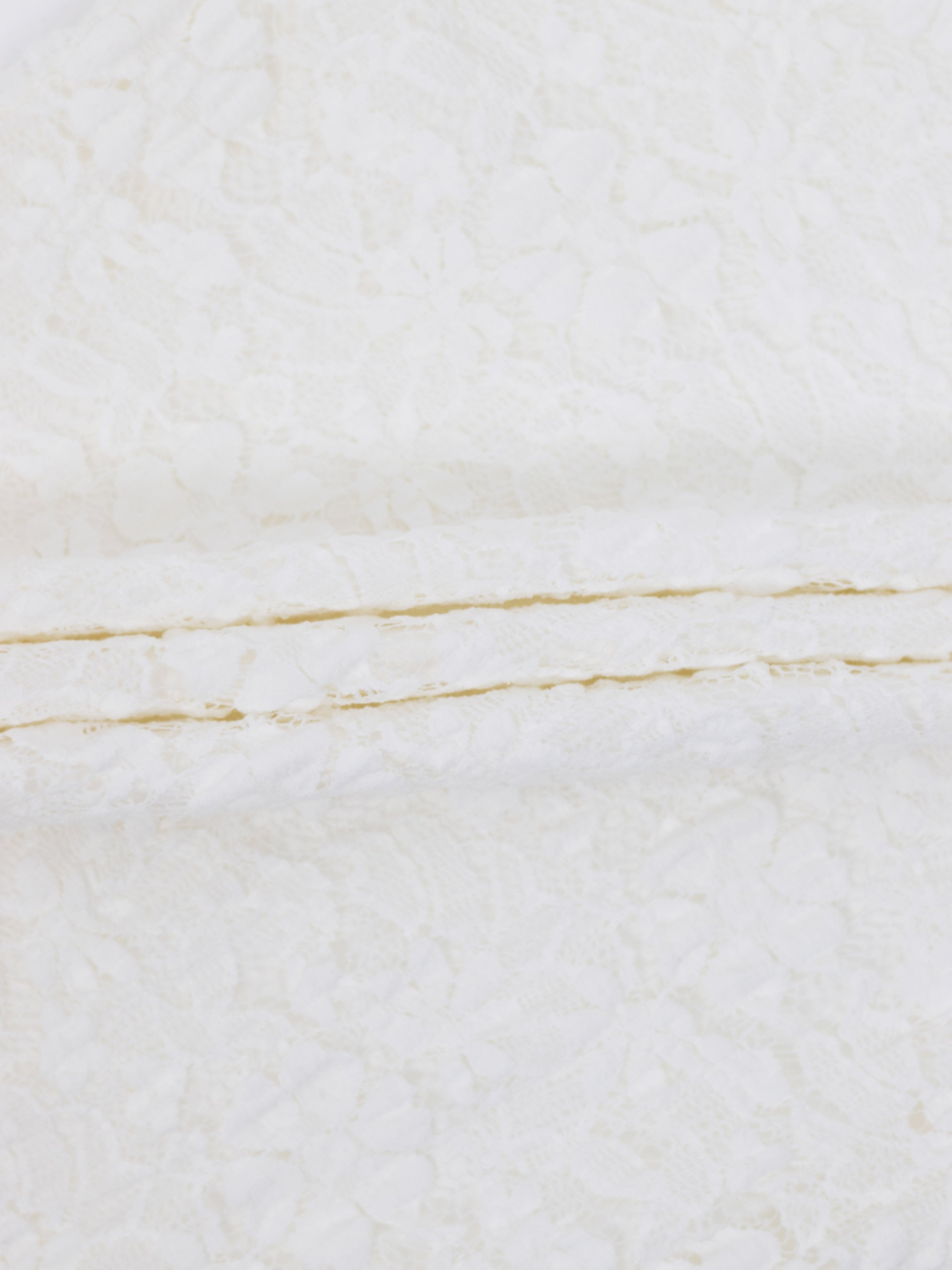 Lace Mock Neck Turtleneck-White