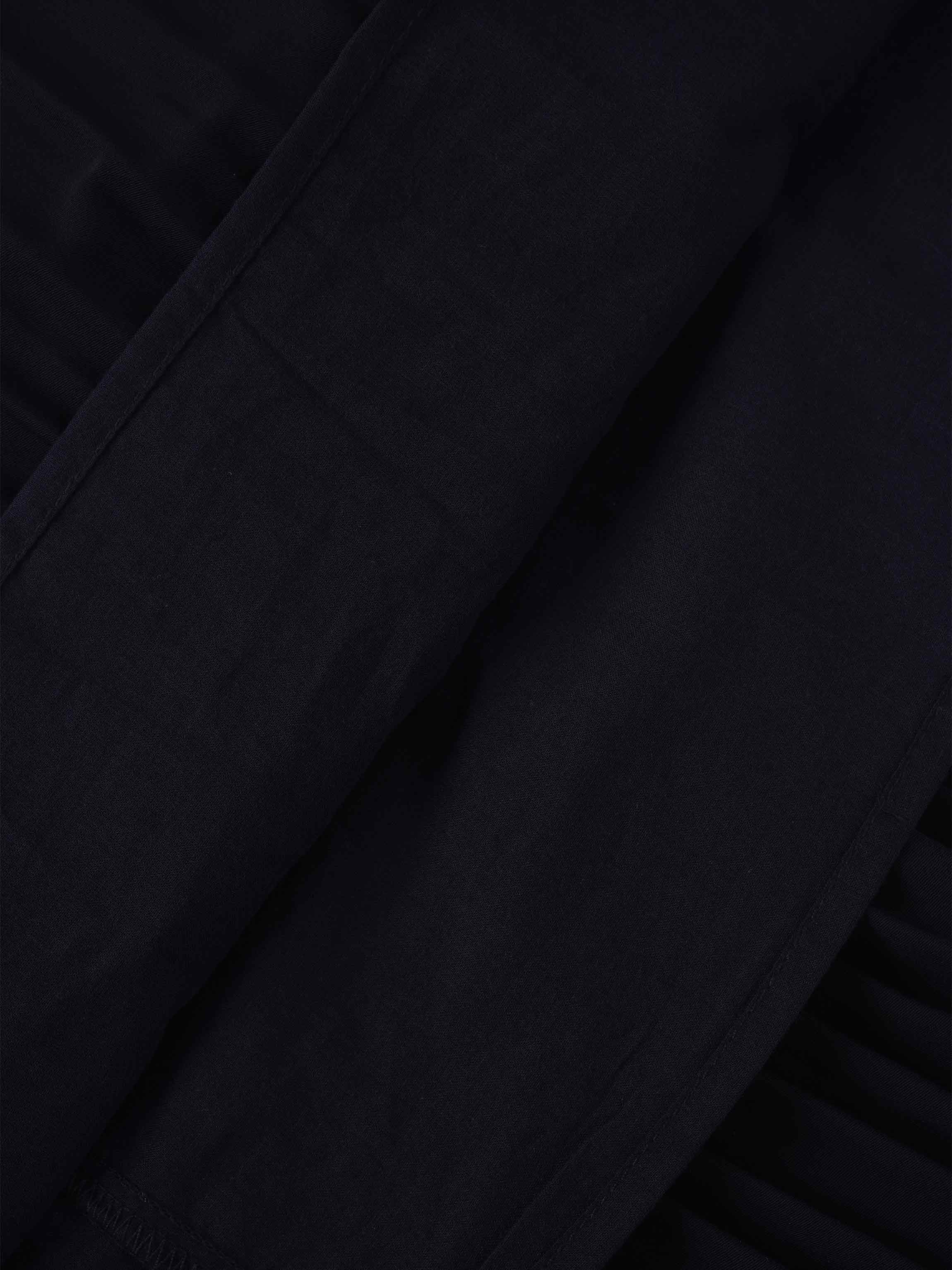 Pleated Layer Skirt 26"-Navy