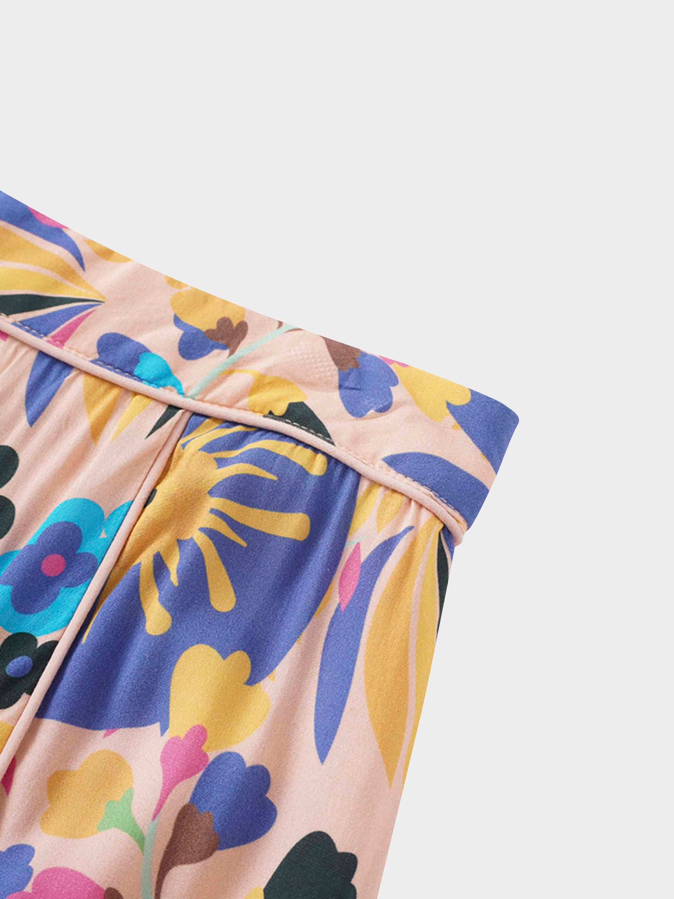 Pintuck Detail Skirt-Peach Craze