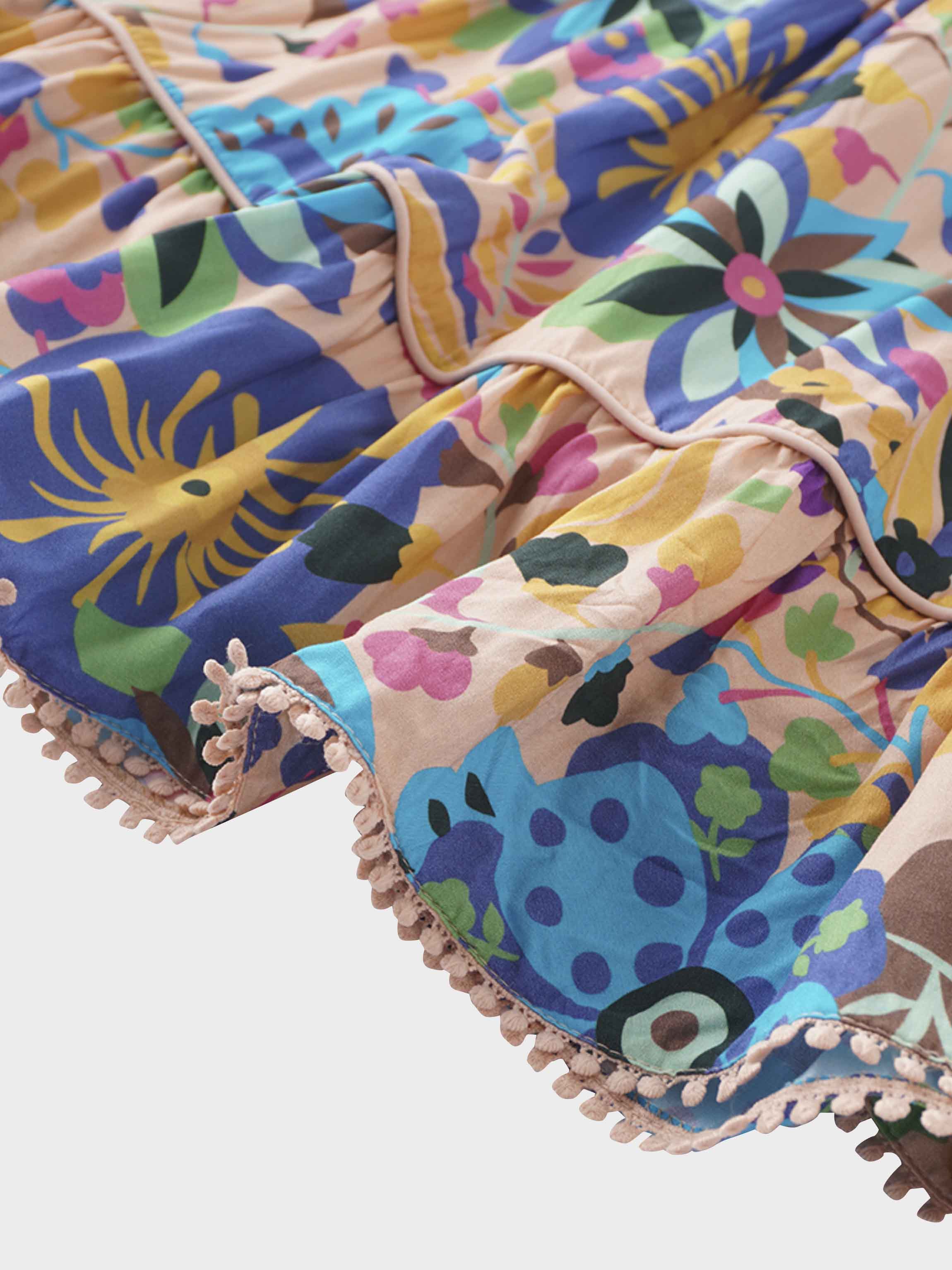 Pintuck Detail Skirt-Peach Craze