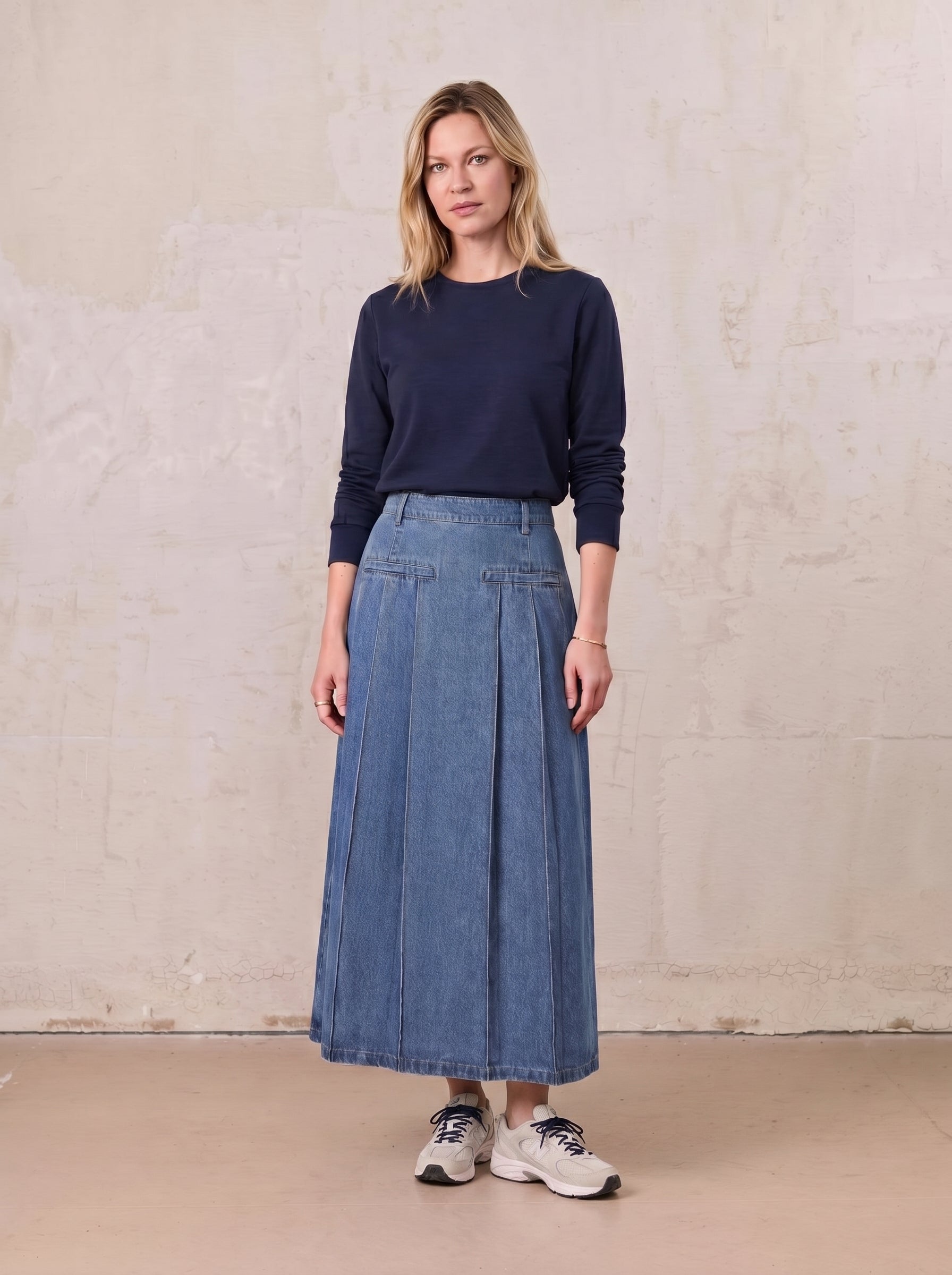 Ribbed Crew Bomber-Navy