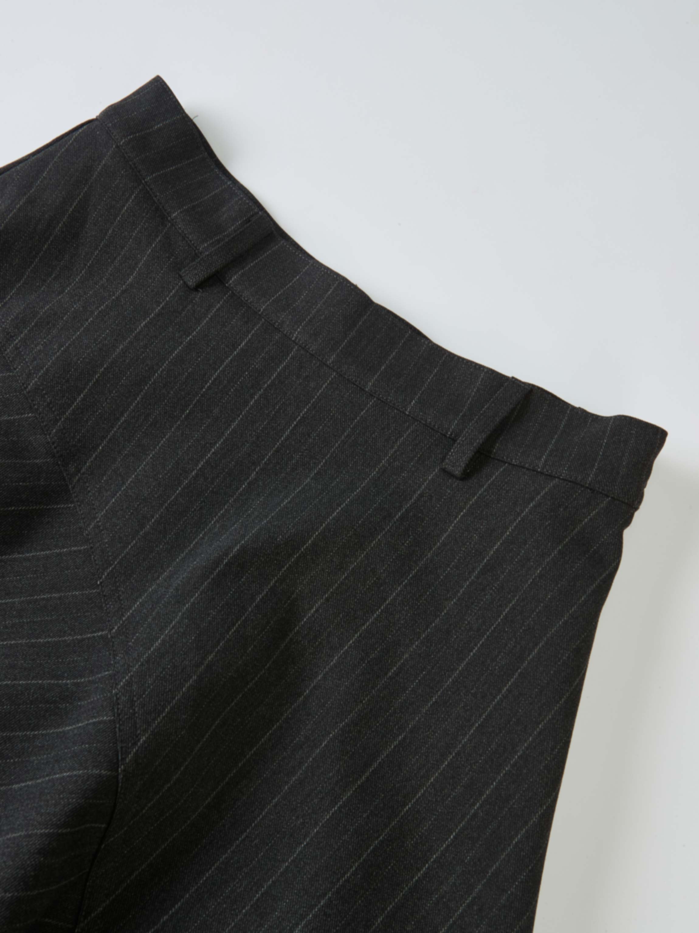 Curved Seam Full Skirt - Pinstripe