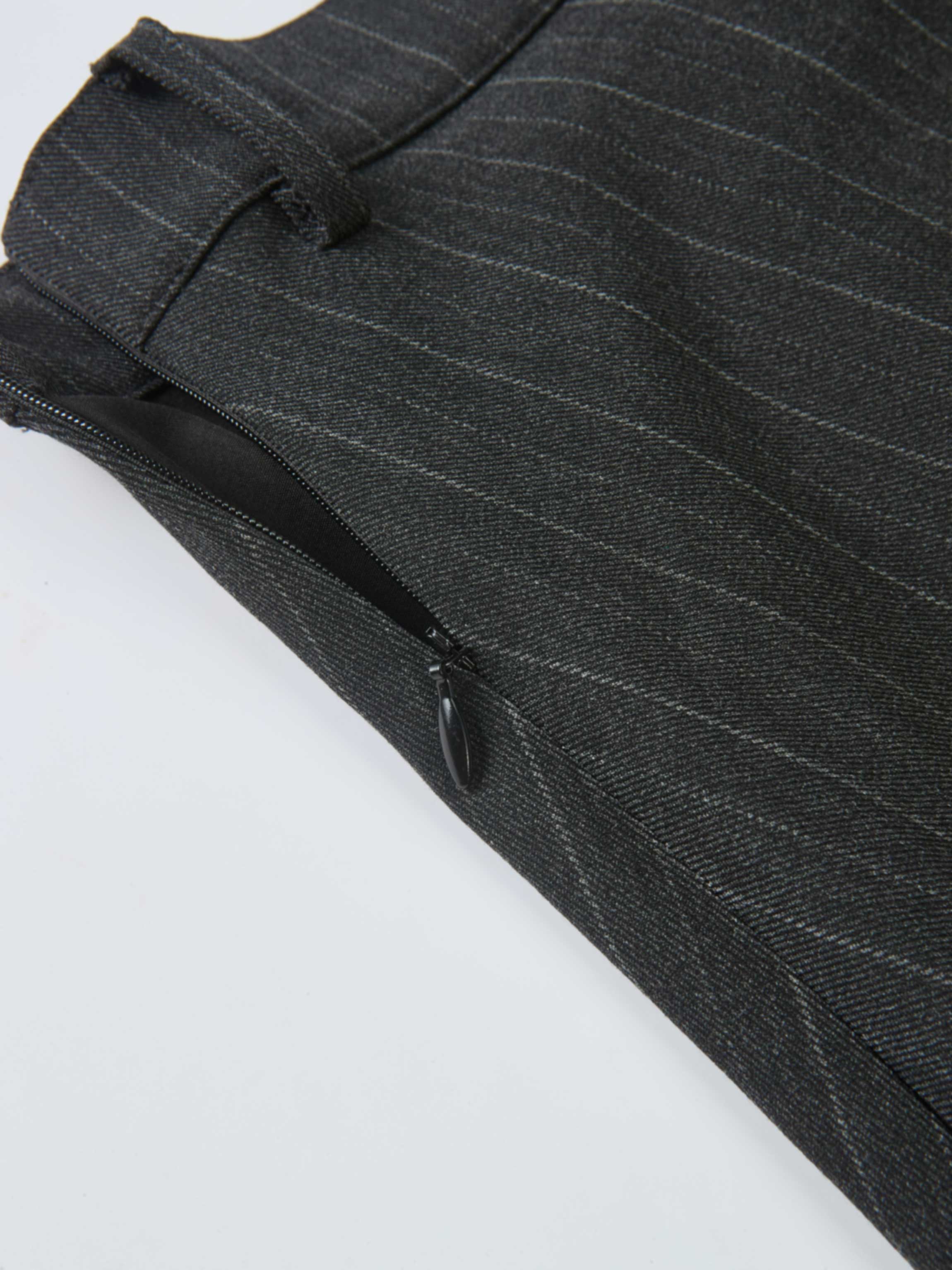 Curved Seam Full Skirt - Pinstripe