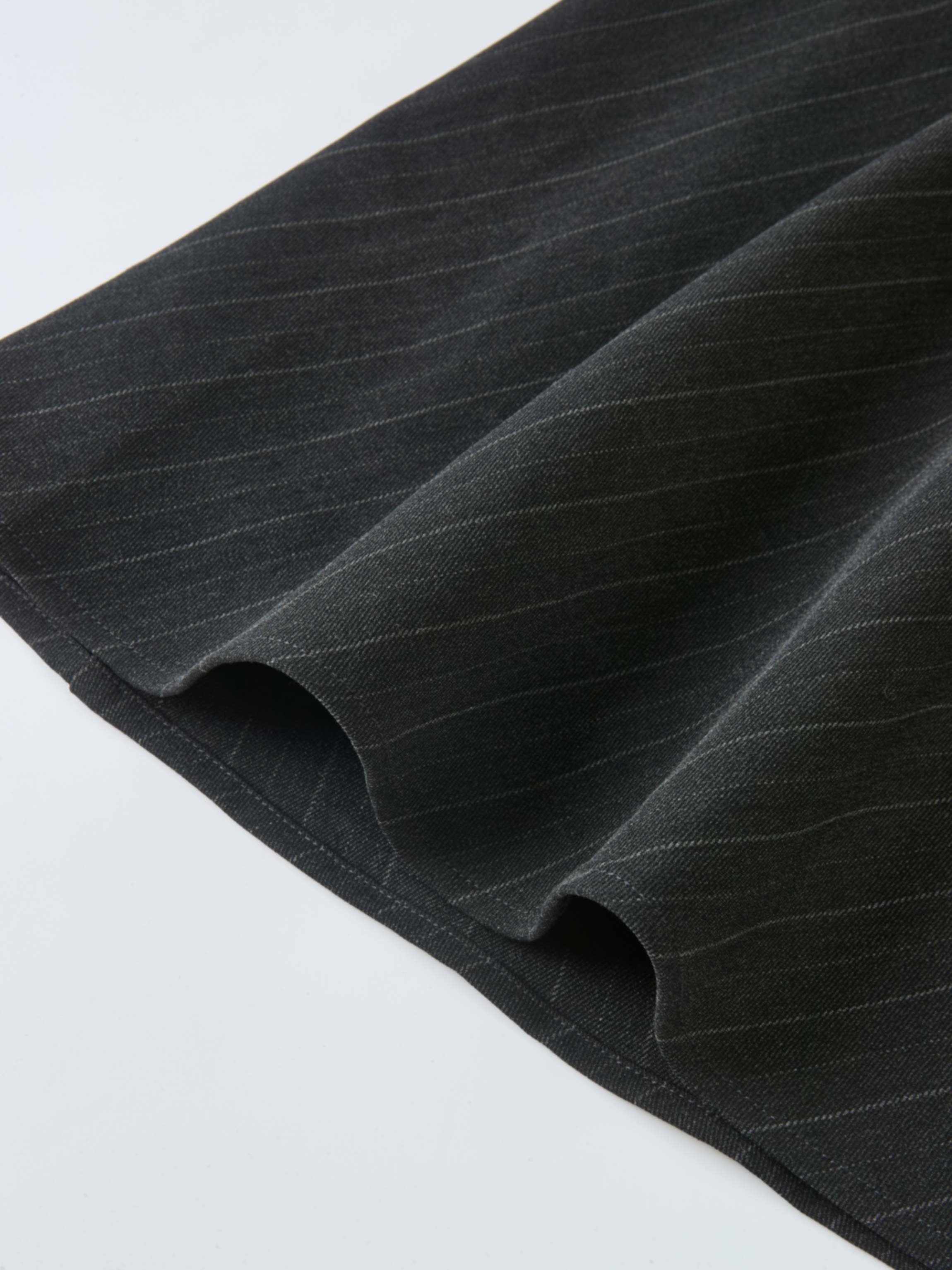 Curved Seam Full Skirt - Pinstripe
