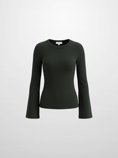 Bell Sleeve Sweater - Green