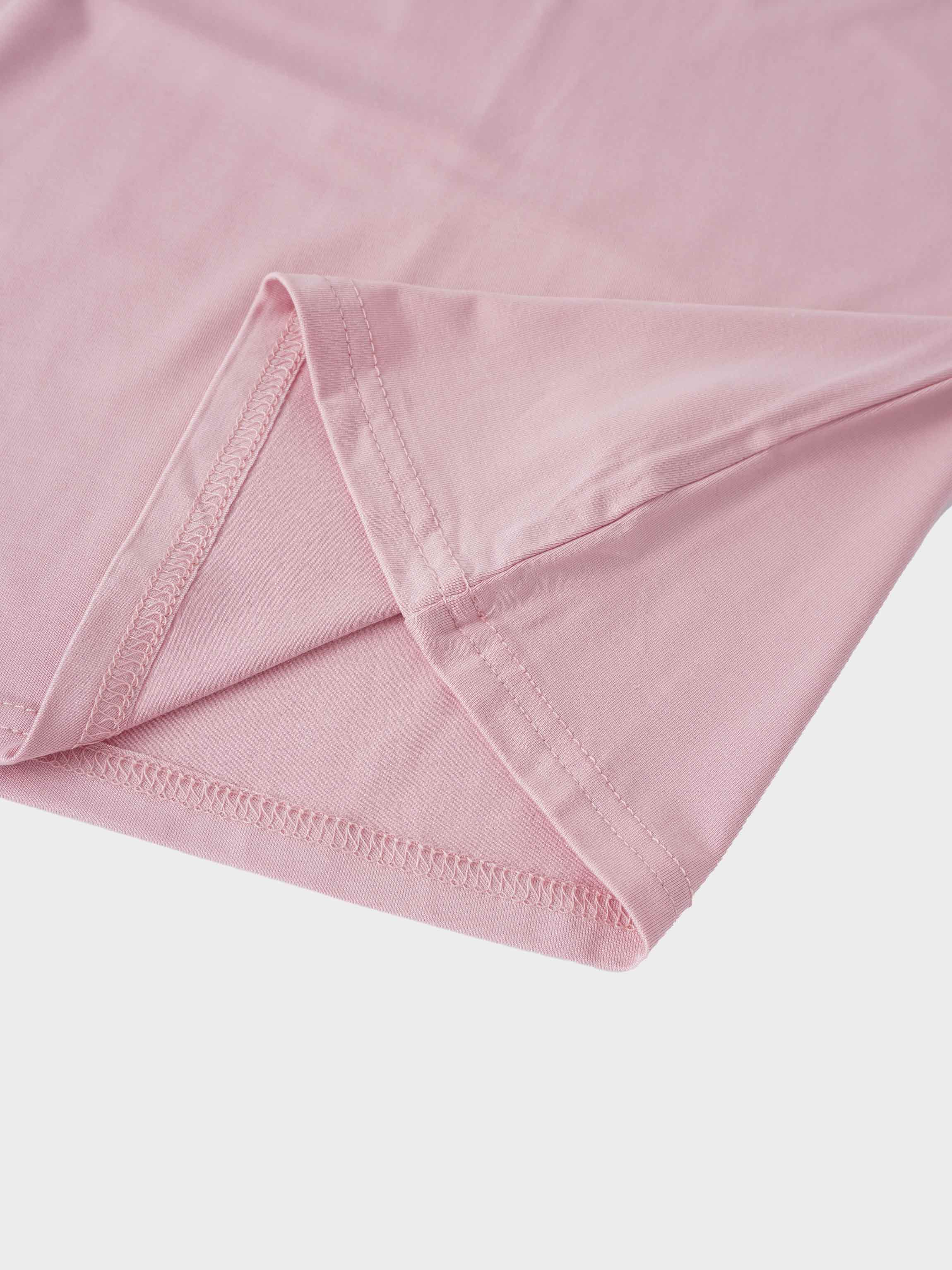 Modal Turtleneck Long Sleeve-Rose Pink