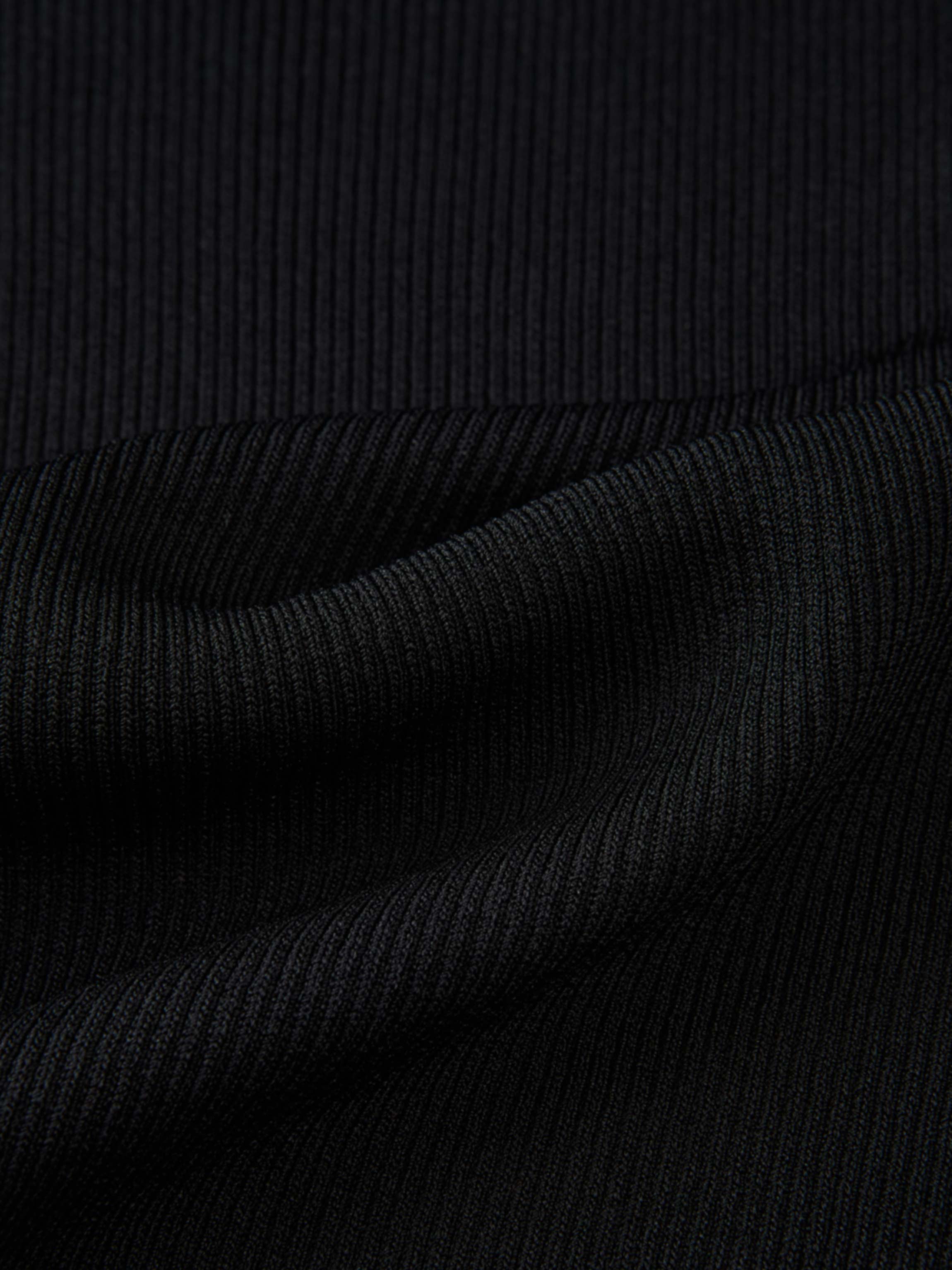 Ruffle Cuff Sweater - Black
