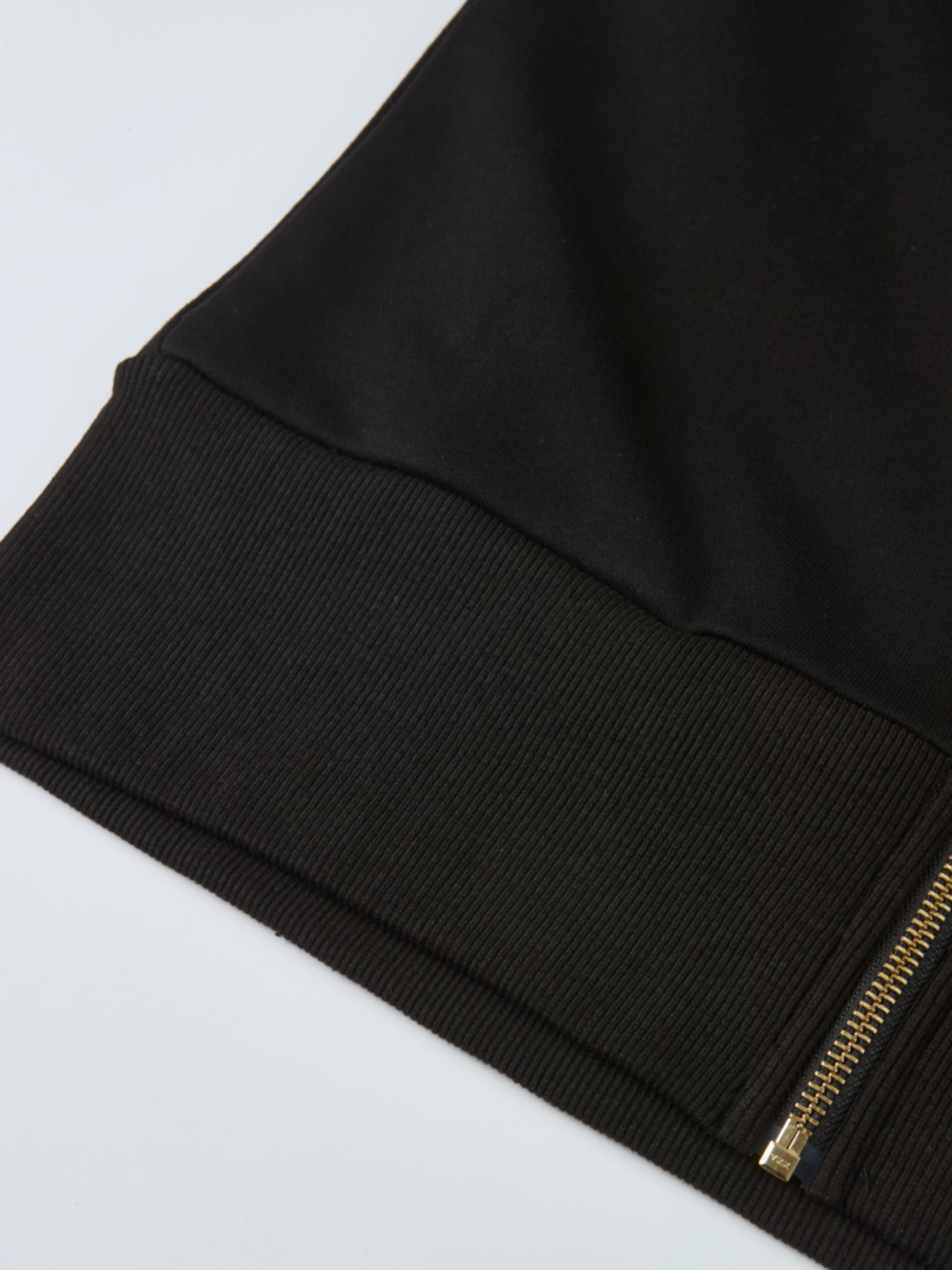 Lightweight Zip Up Hoodie - Black
