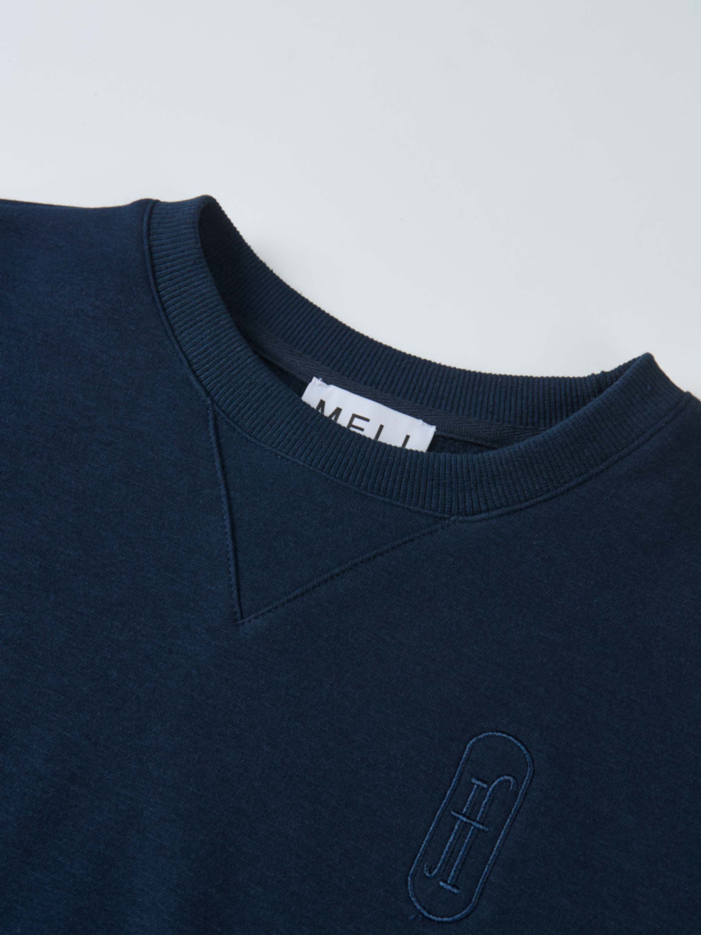 Embroidered Logo Sweatshirt - Navy