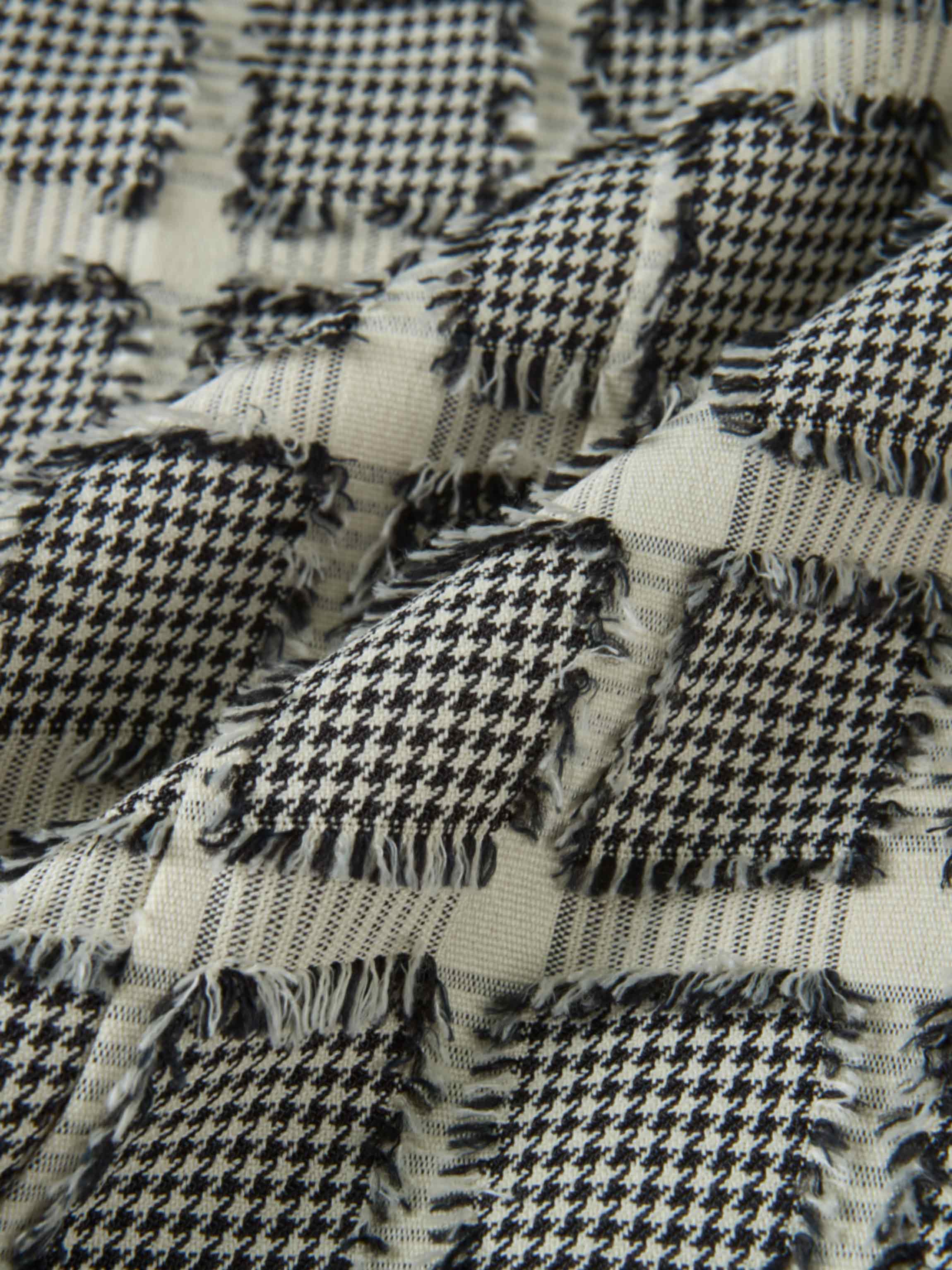 Yoke Detail Skirt - Black/White