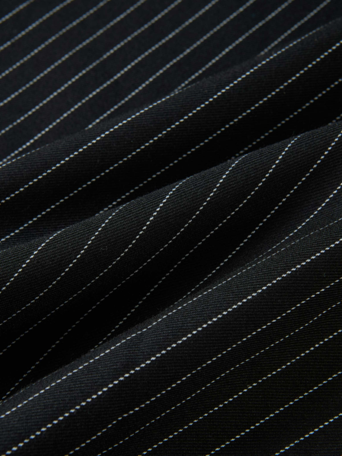 Pinstripe A-Line Skirt - Black Pinstripe