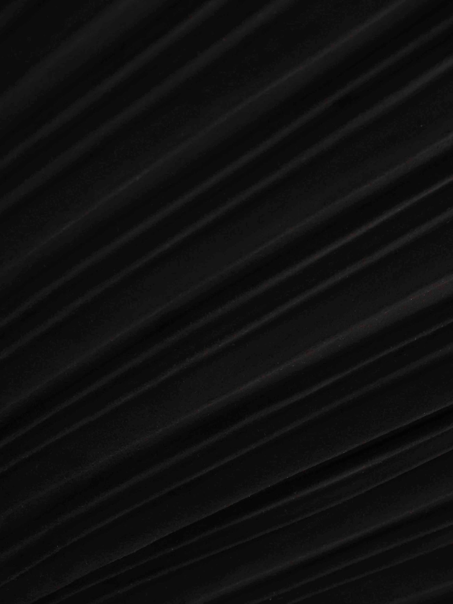 Falda de ante plisada 25"-Negro