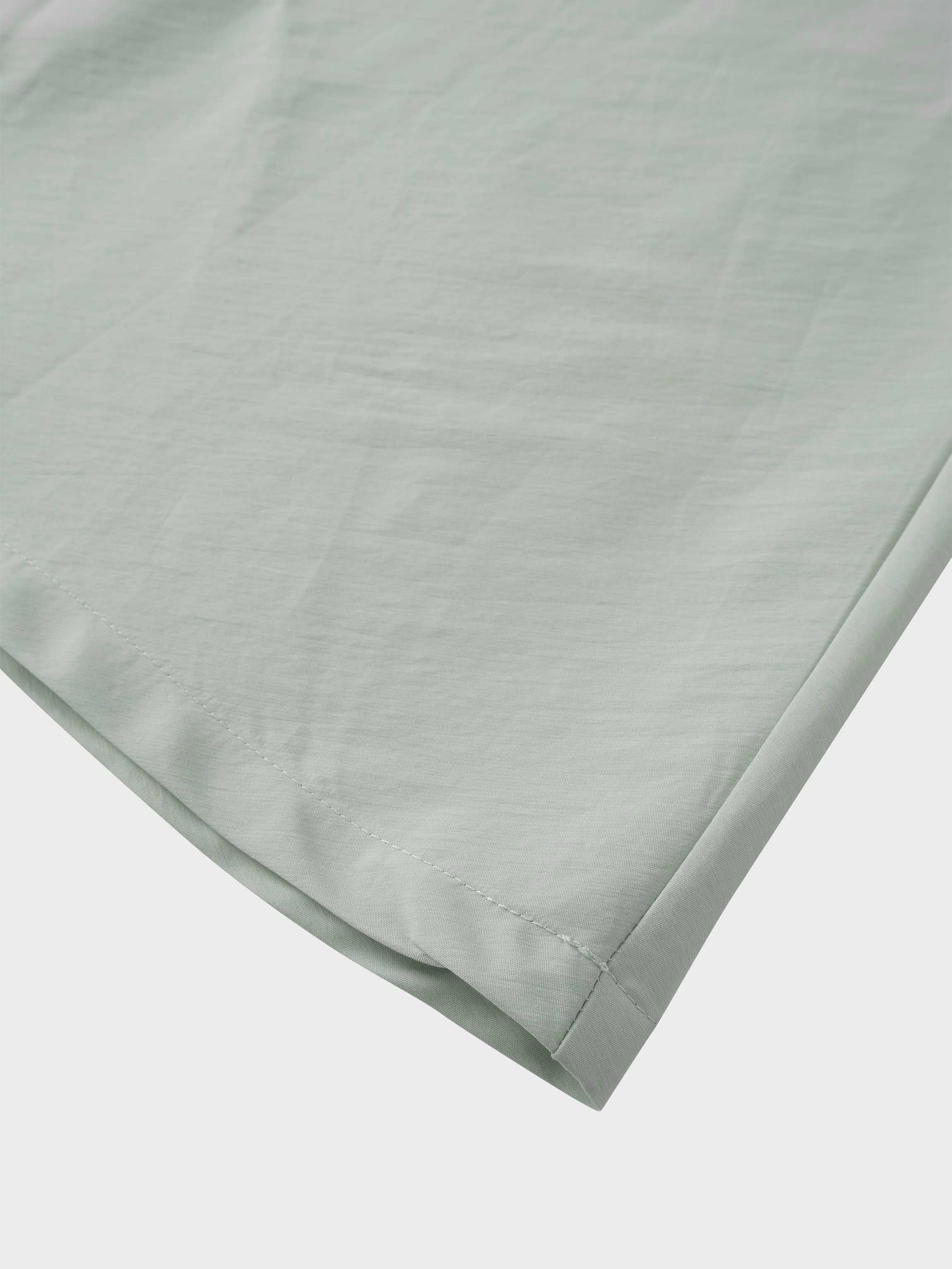 Elastic Back Maxi Cotton Blend Skirt-Dusty Mint