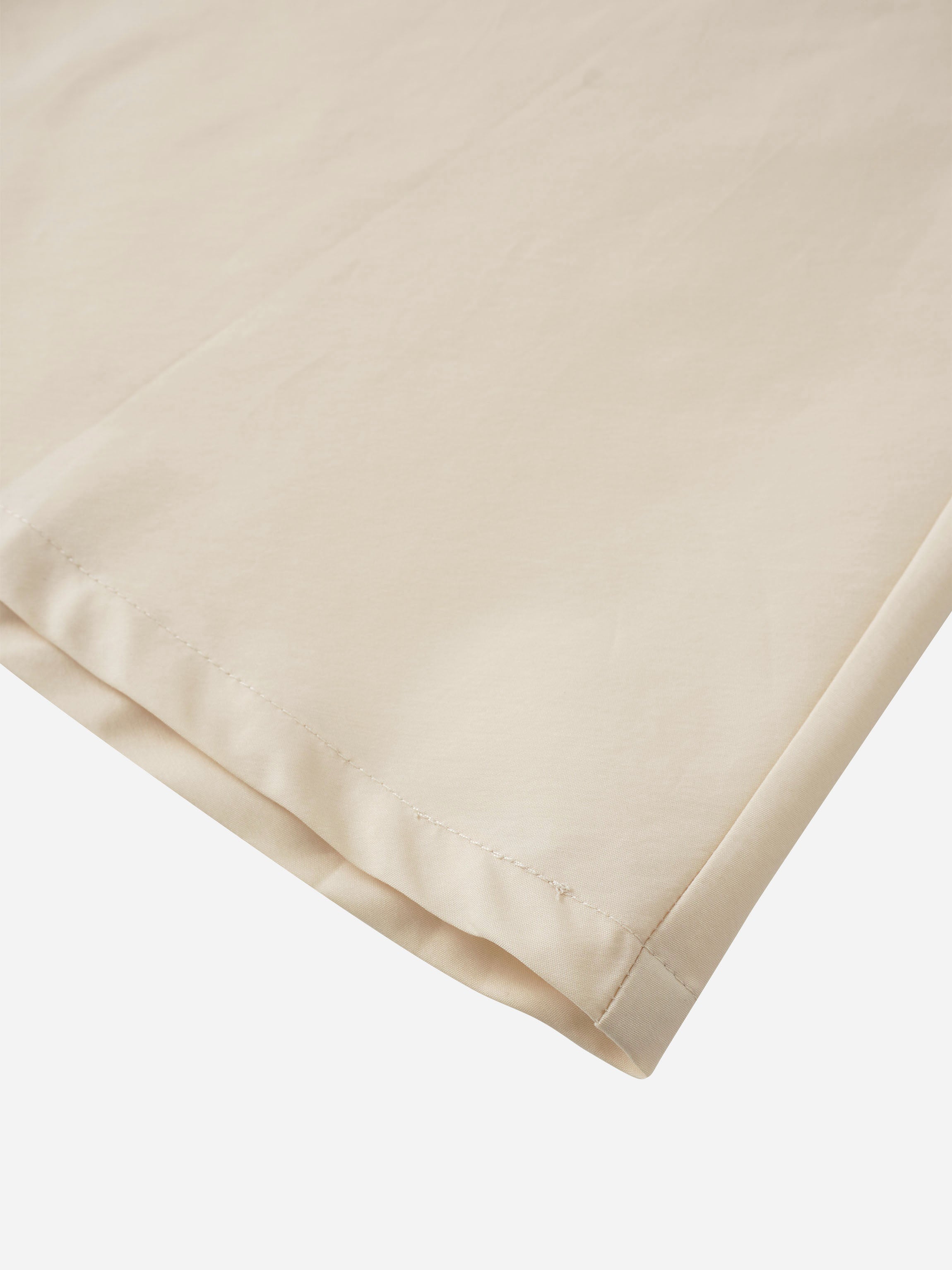 Elastic Back Maxi Cotton Blend Skirt-Bone