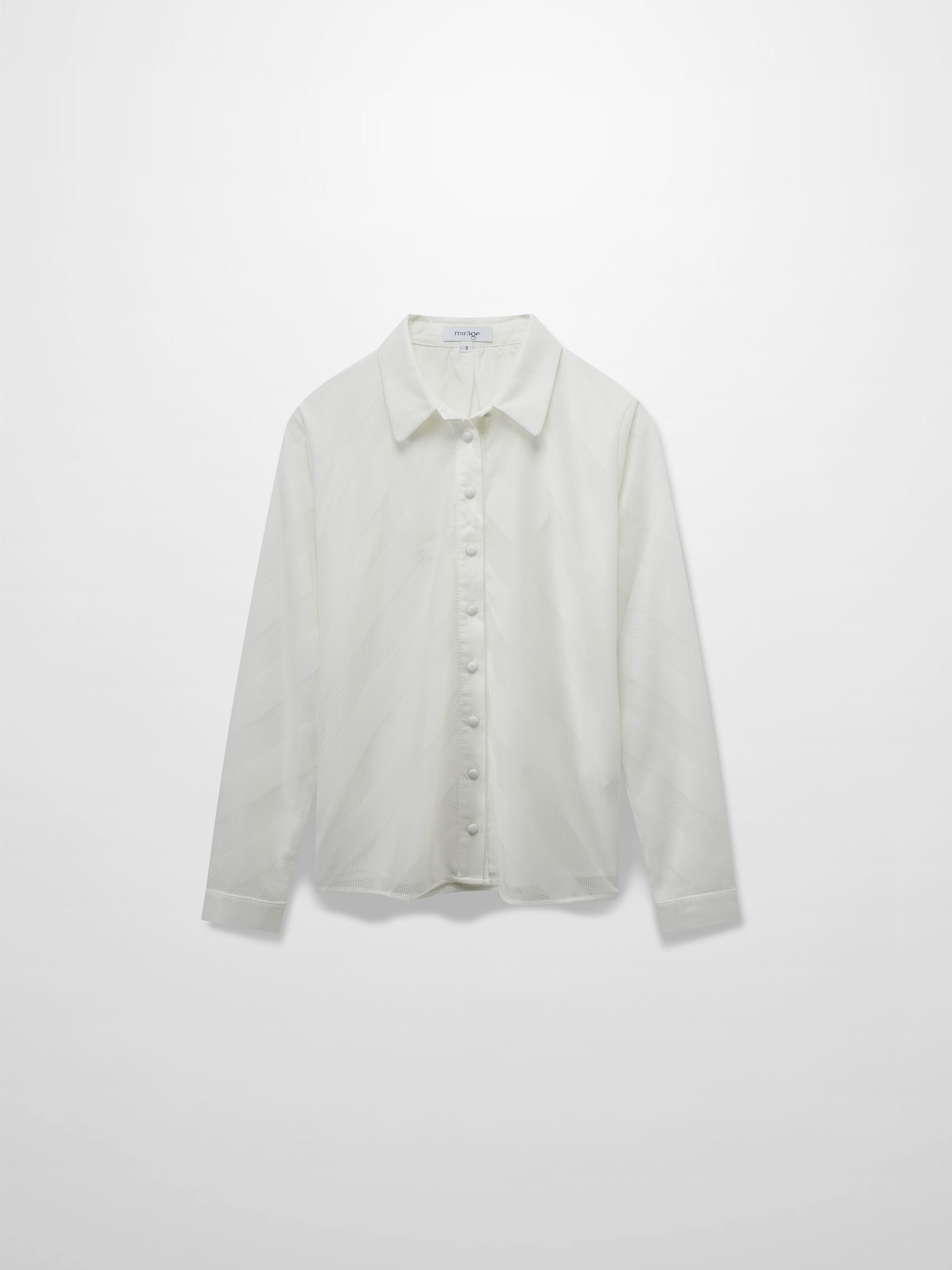 Perforated Blouse-White