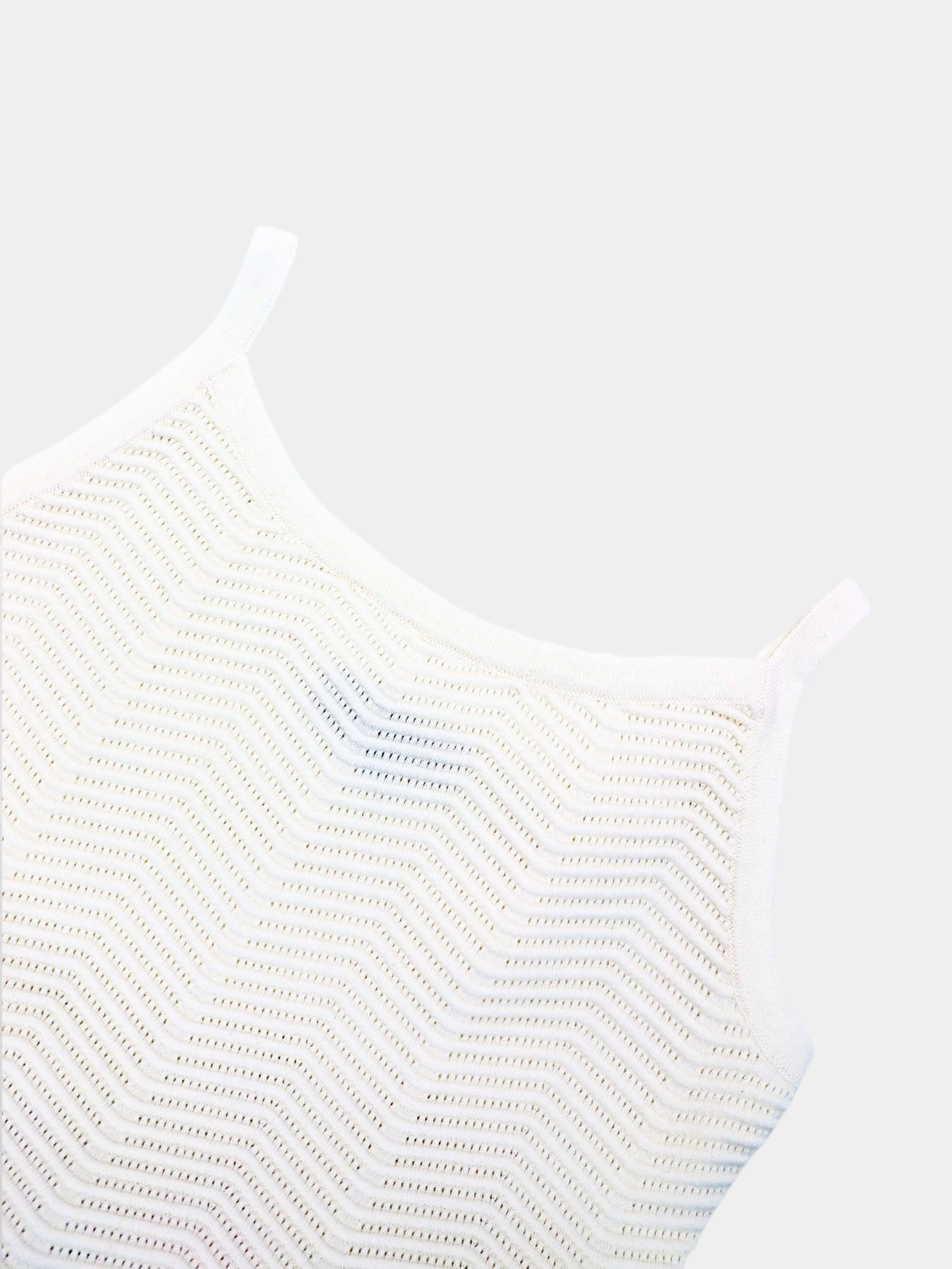 Wave Design Slip Dress-Coral Flower