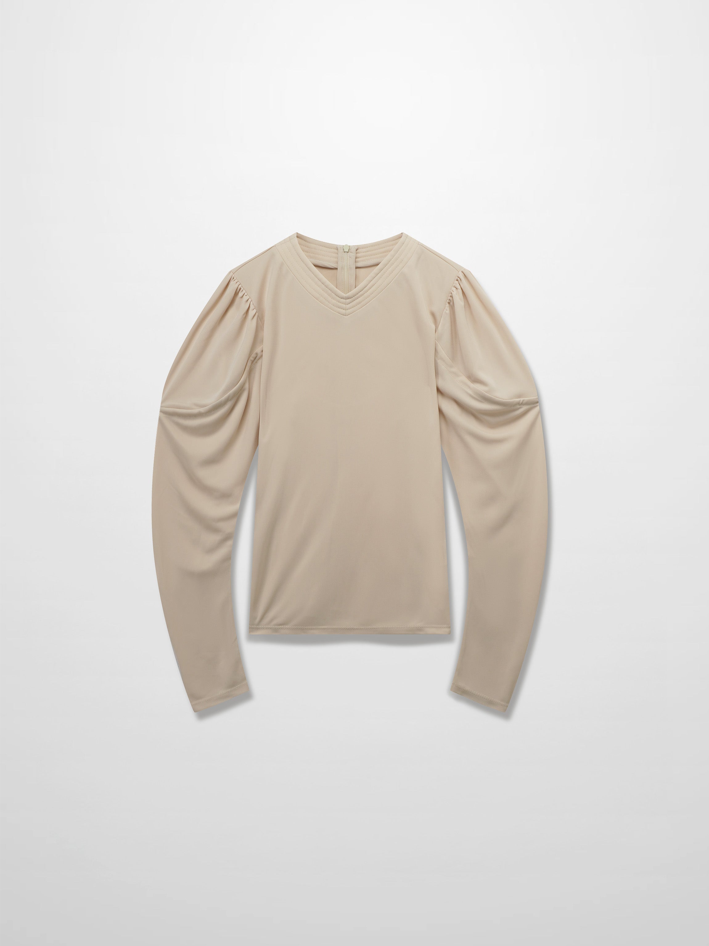 Princess Stitched High V top-Cream