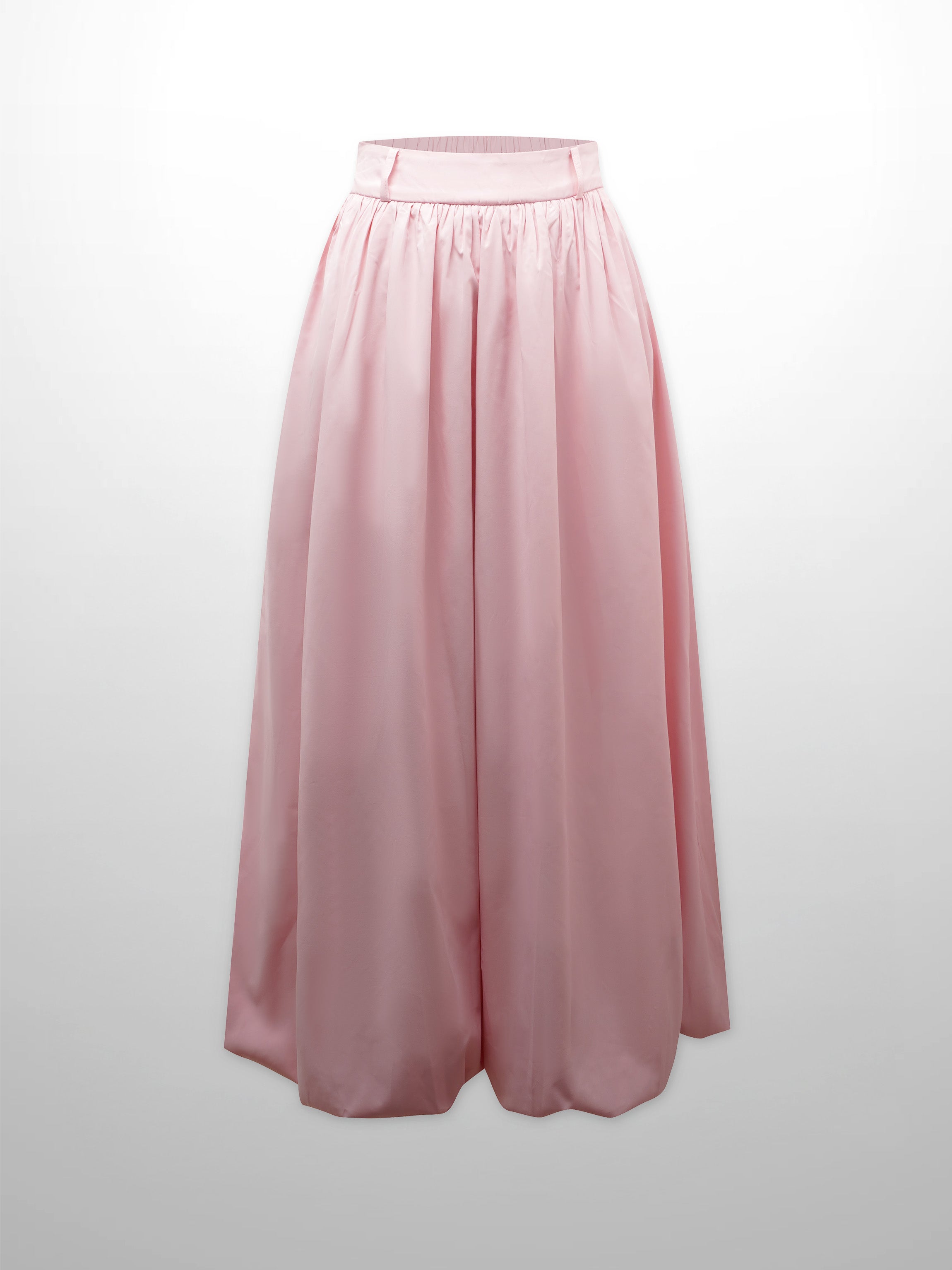 Taffeta Bubble Skirt-Pink