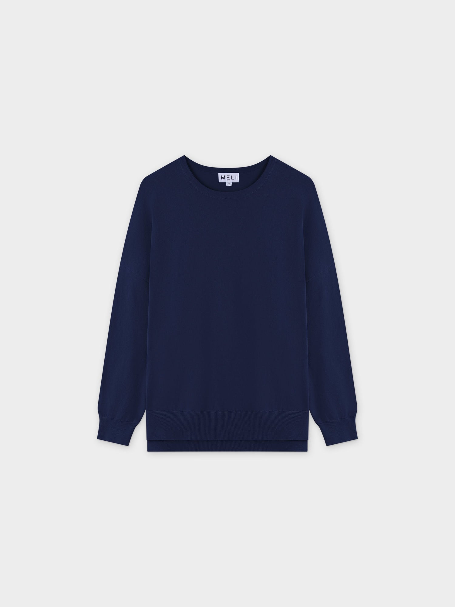 Oversized Lightweight Sweater-Navy