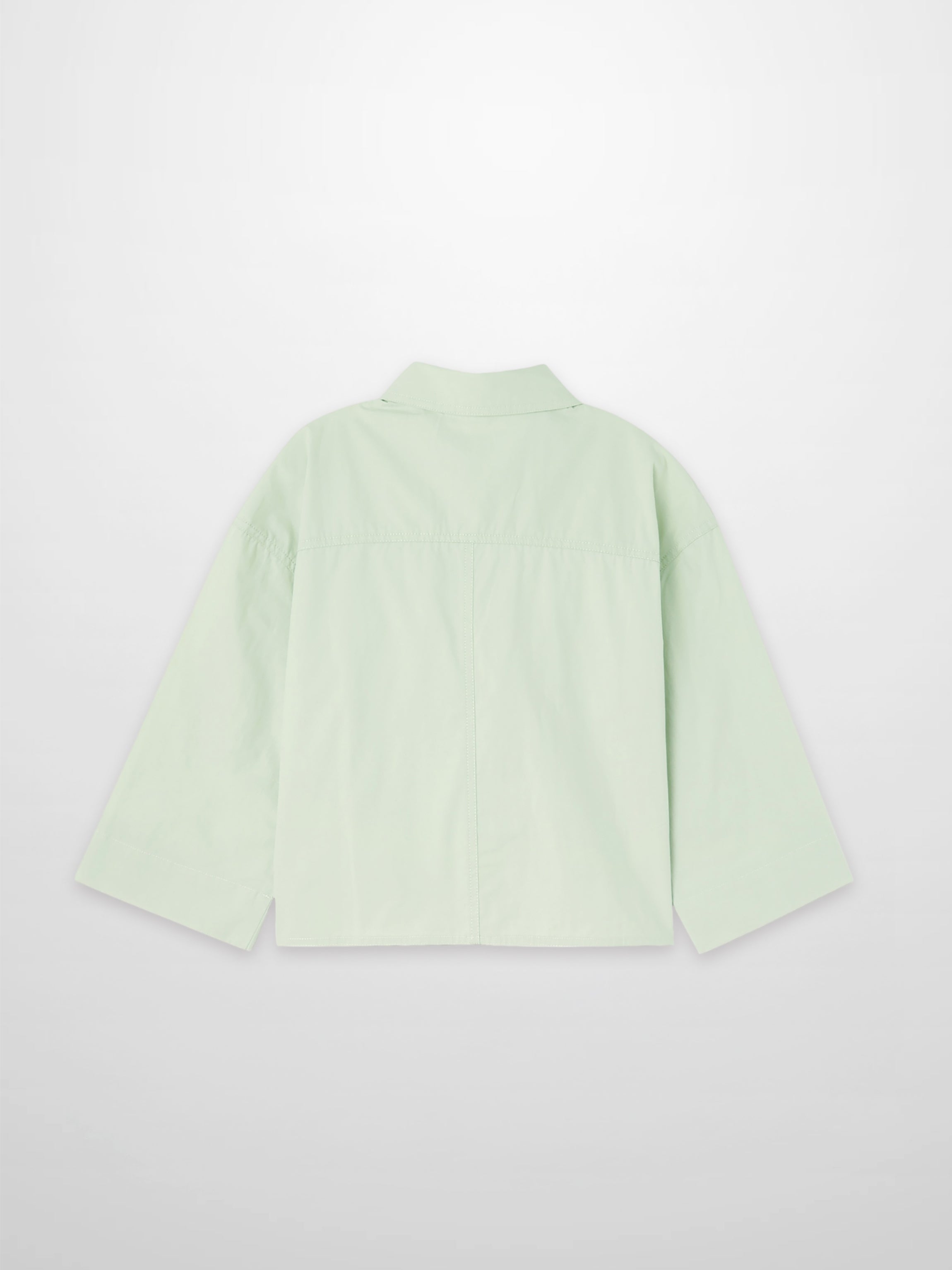 Cotton Crop Blouse-Mint