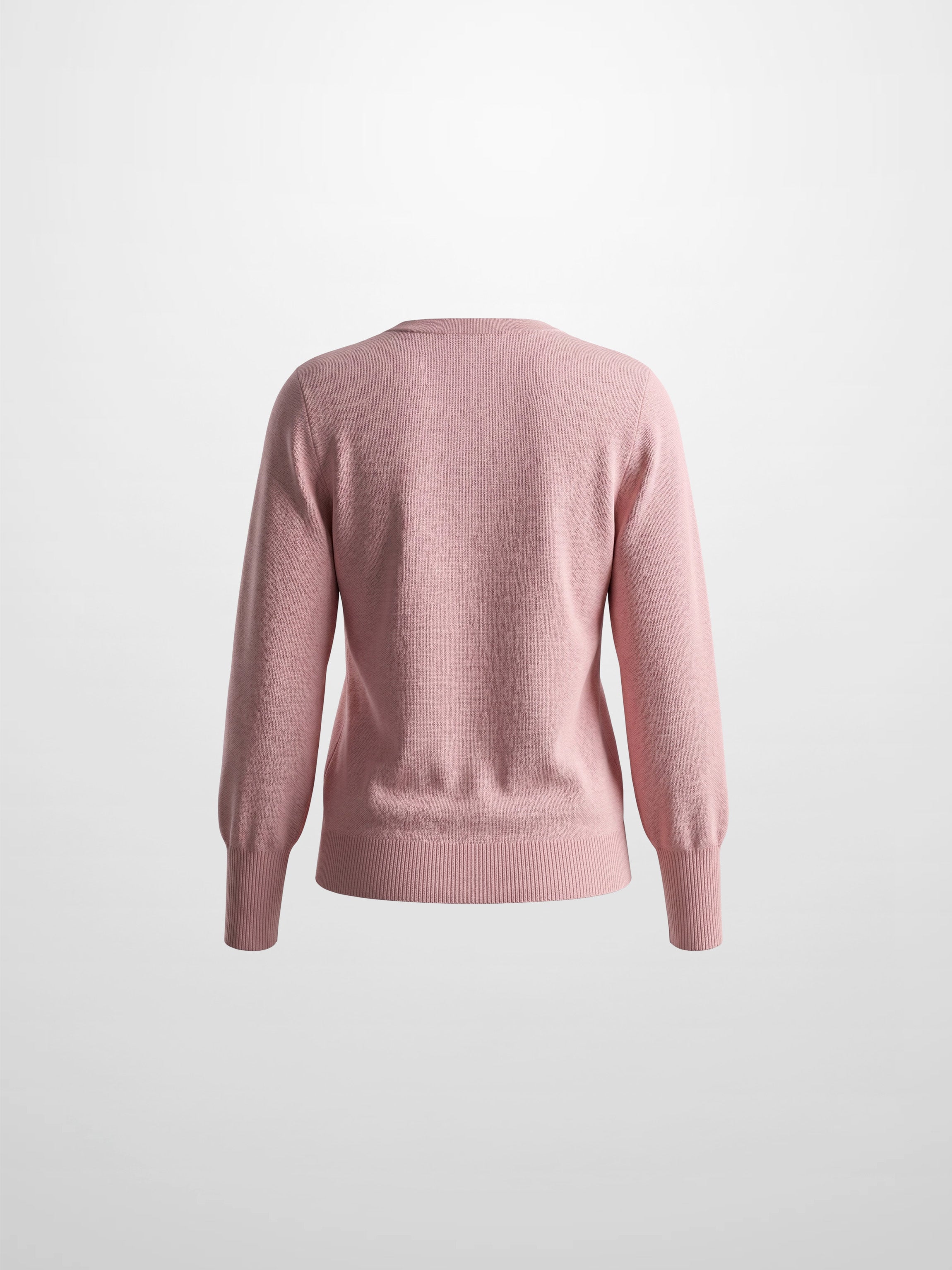 High Cuff Crew Sweater-Mauve