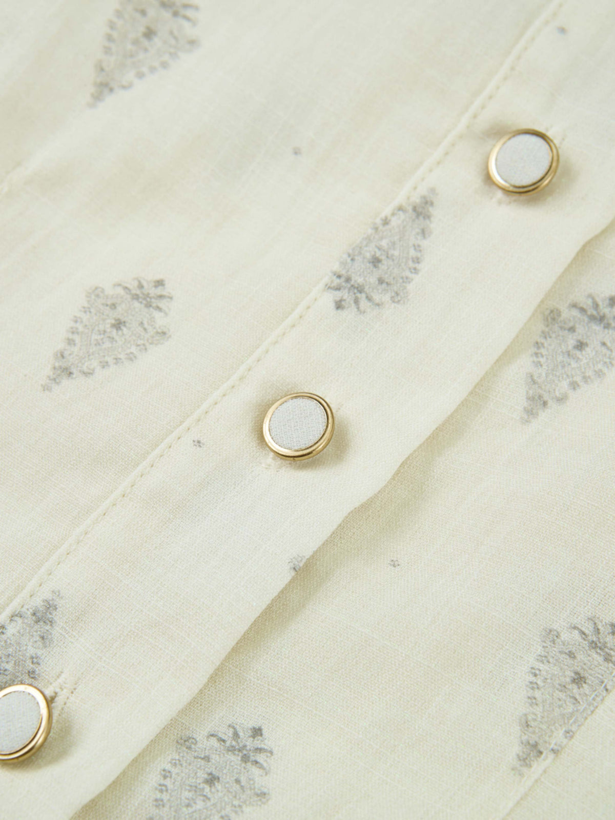 Sheer Medallion Blouse - Medallion