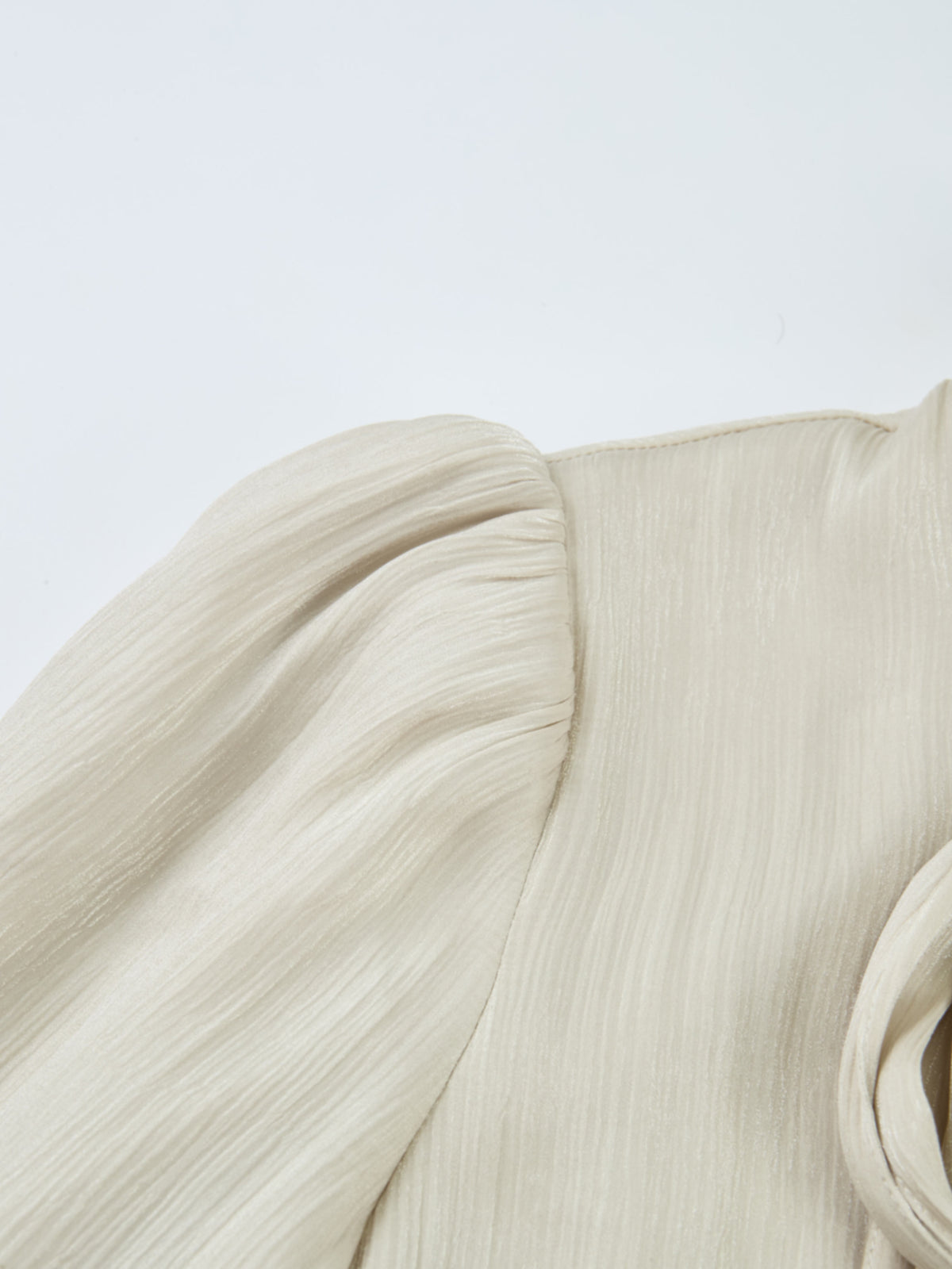 Embellished Yoke Dress - Cream