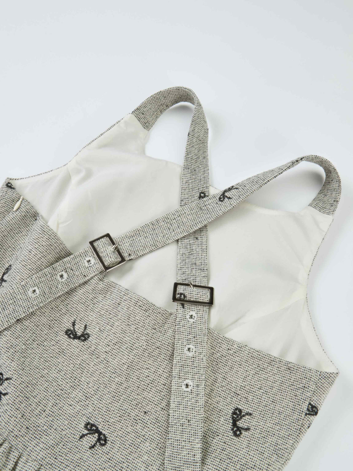Buckle Detail Prairie Jumper - Black