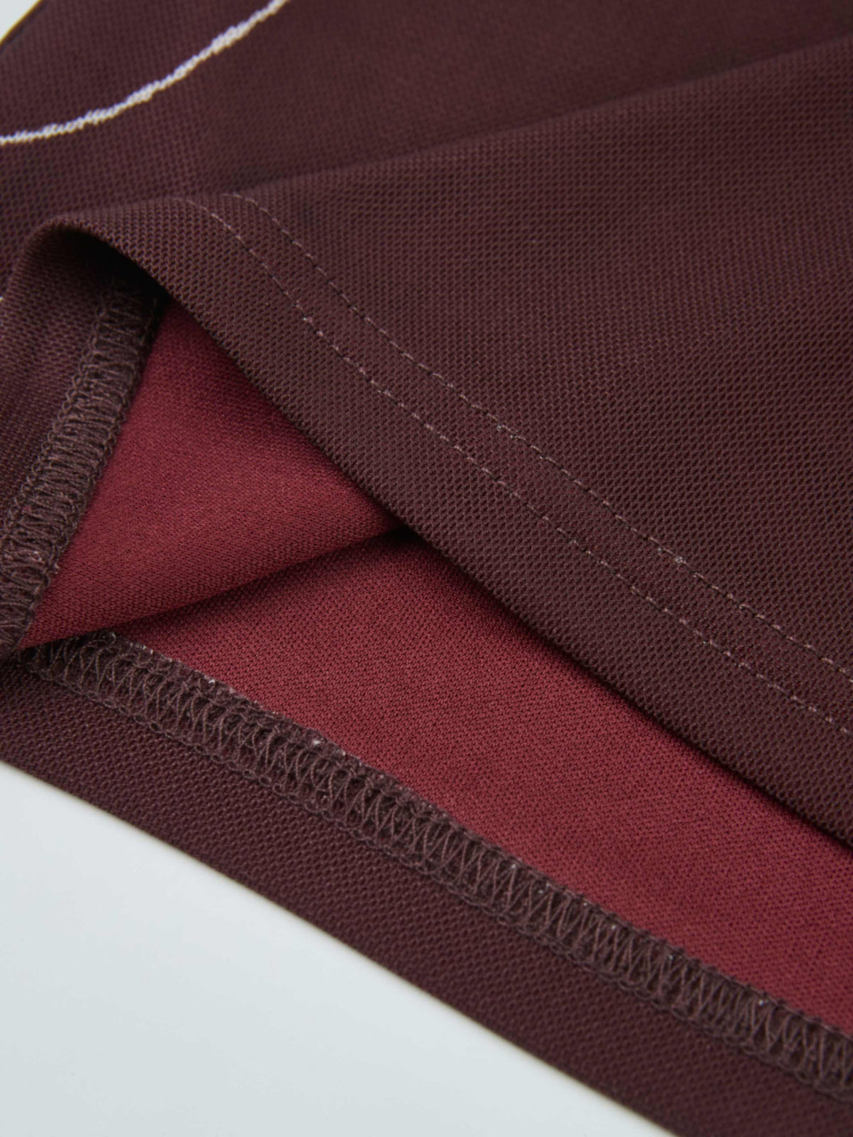 High Neck Mesh Printed Top - Burgundy Floral