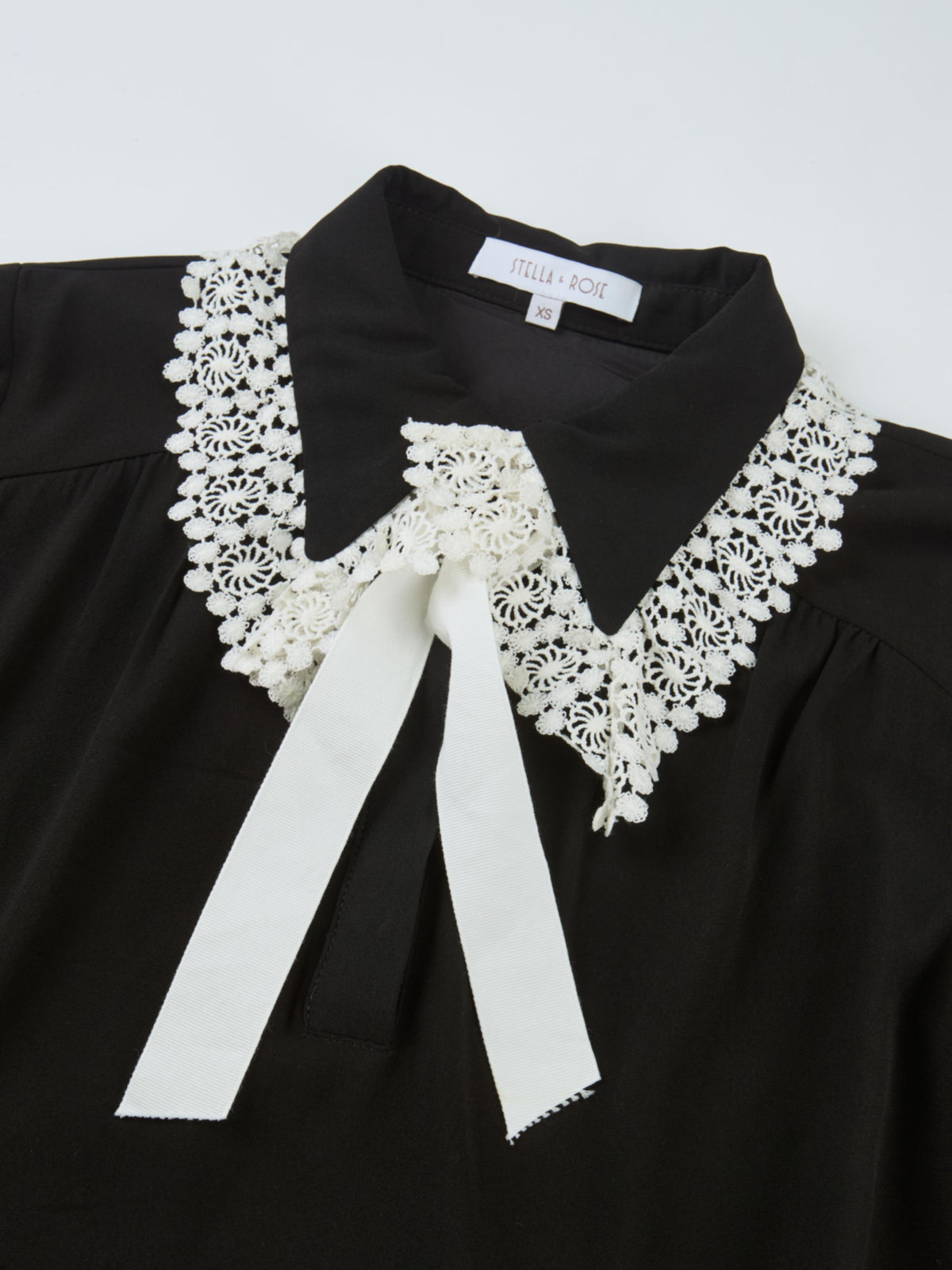 Lace Detail Dress - Black