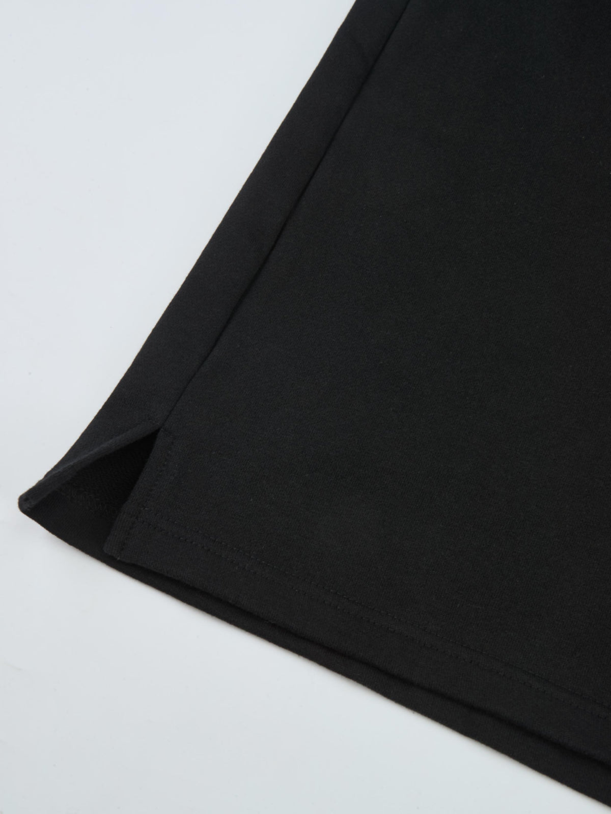 Hooded Sweatshirt Dress - Black