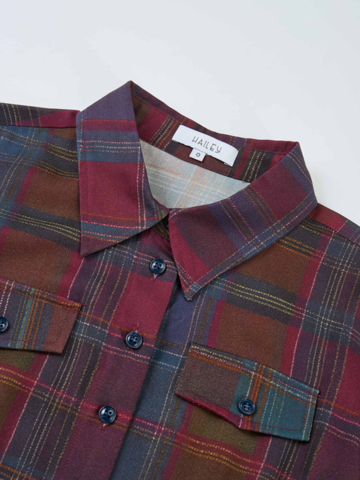 Maxi Plaid Shirt Dress - Multi Color